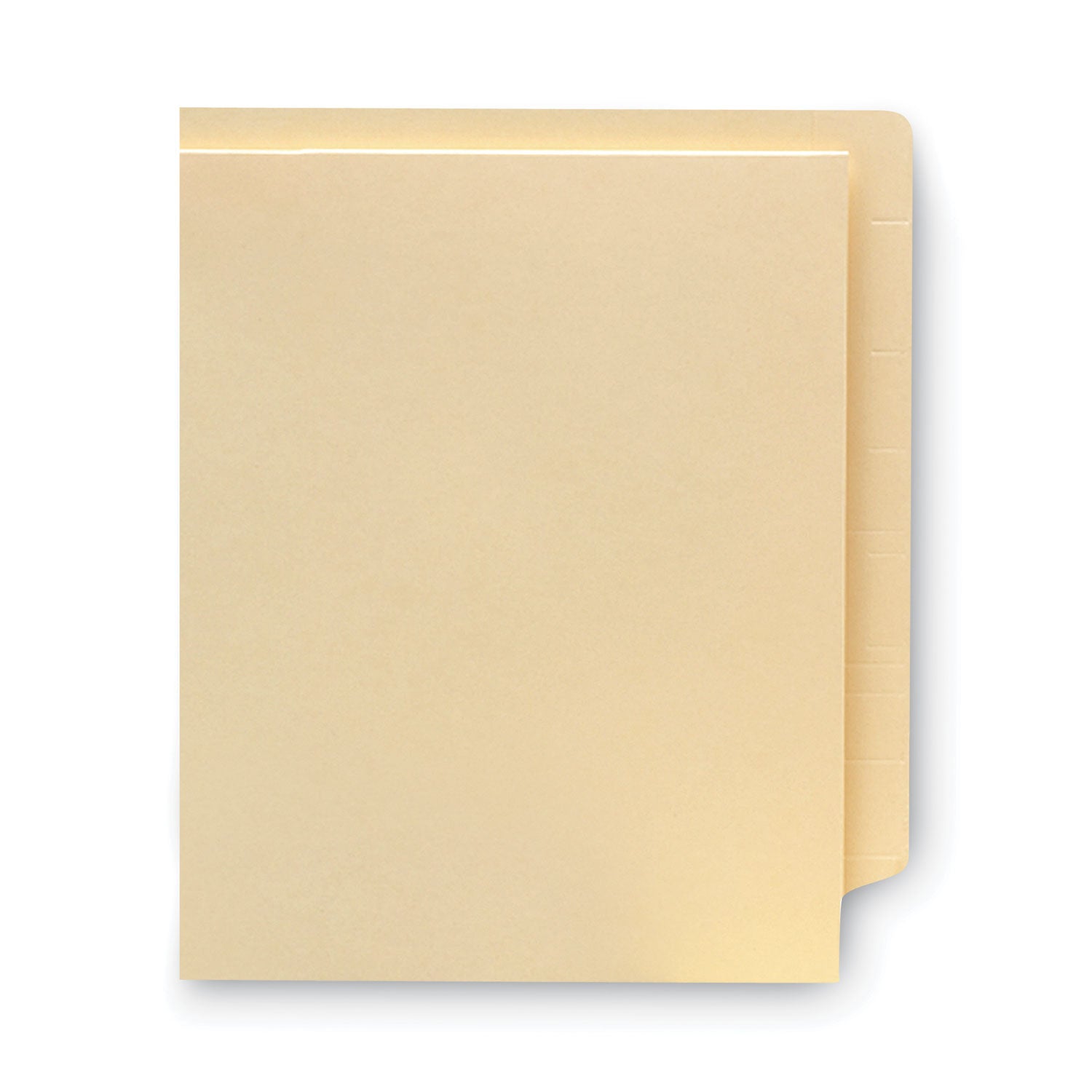 Smead Straight Tab Cut Letter Recycled File Pocket - 8 1/2" x 11" - 1 Pocket(s) - 11 pt. - 2 Plys - Manila - Heavyweight Cover, Embossed - 10% Recycled - 50 / Box