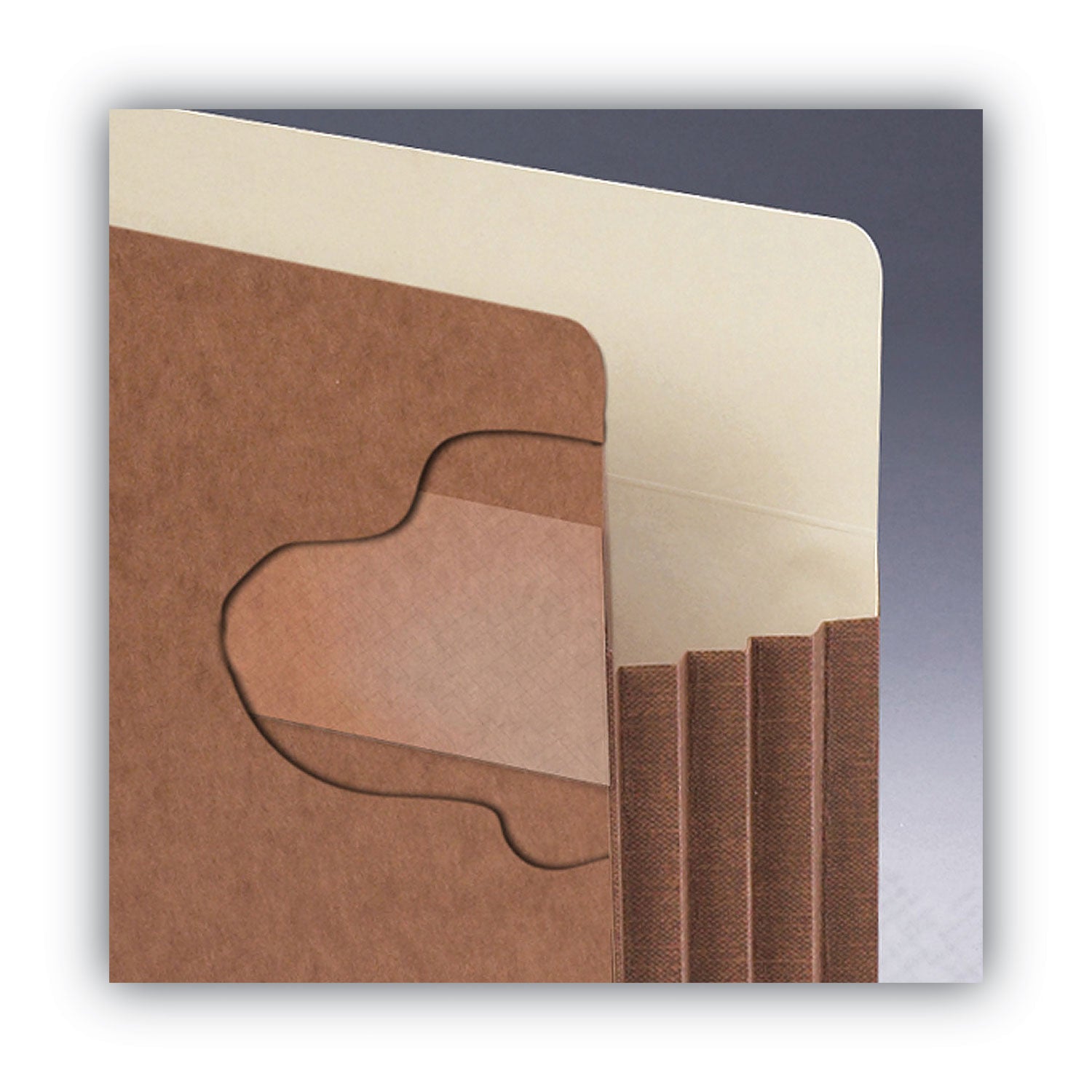 Smead TUFF Straight Tab Cut Letter Recycled File Pocket - 8 1/2" x 11" - 3 1/2" Expansion - 11 pt. - Redrope - Reinforced Gusset, Tear Resistant, Heavyweight Cover - 30% Recycled - 10 / Box