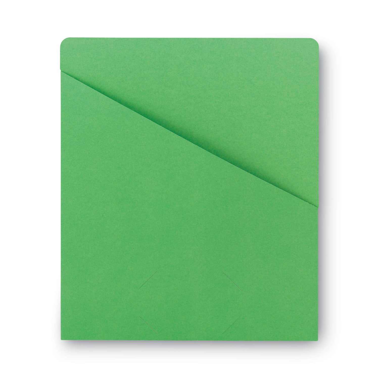 Smead Letter Recycled File Jacket - 8 1/2" x 11" - 1 Front Pocket(s) - 11 pt. - Green - 10% Recycled - 25 / Pack