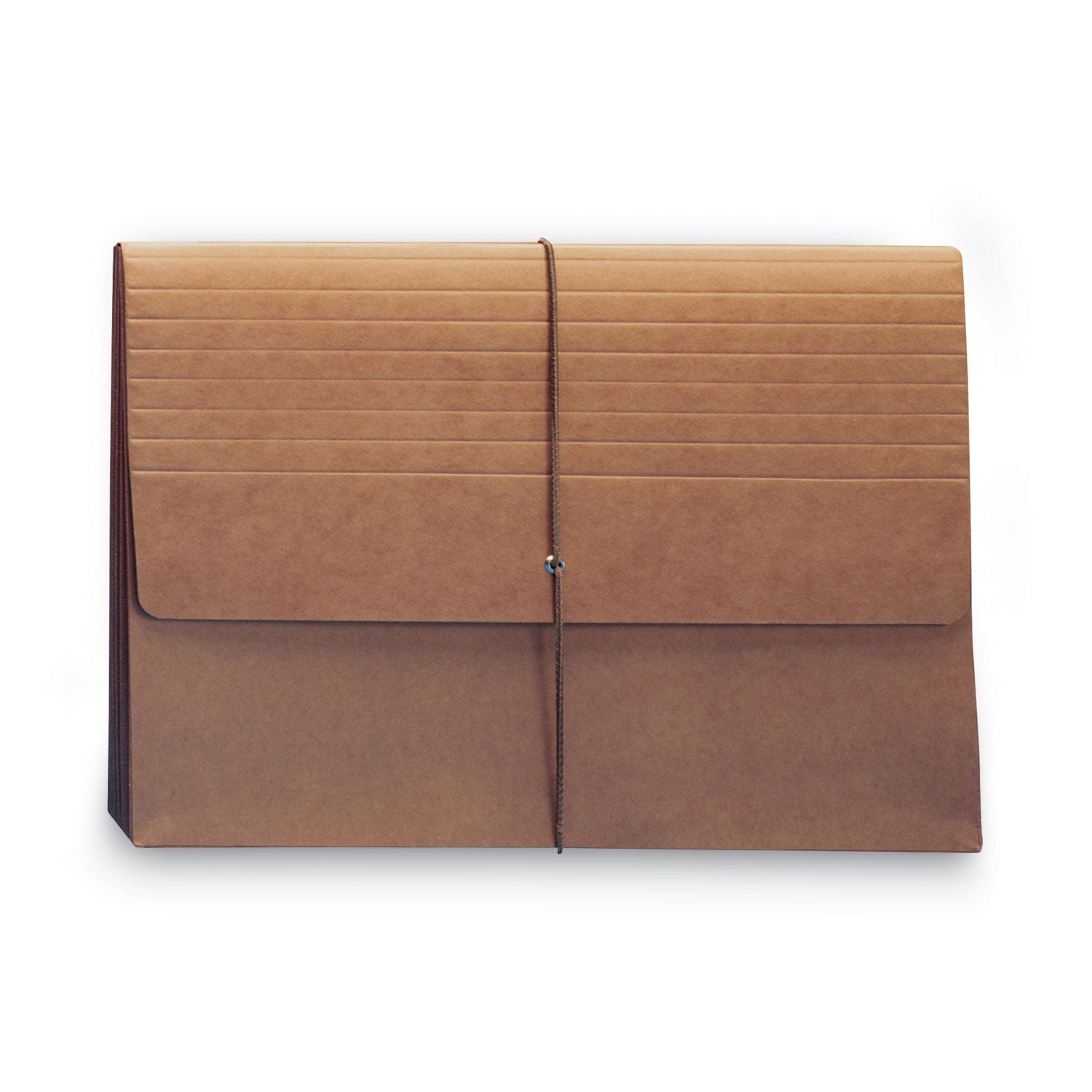 Smead Legal Recycled File Wallet - 8 1/2" x 14" - 5 1/4" Expansion - Redrope - Elastic Closure Flap - 30% Recycled - 10 / Box