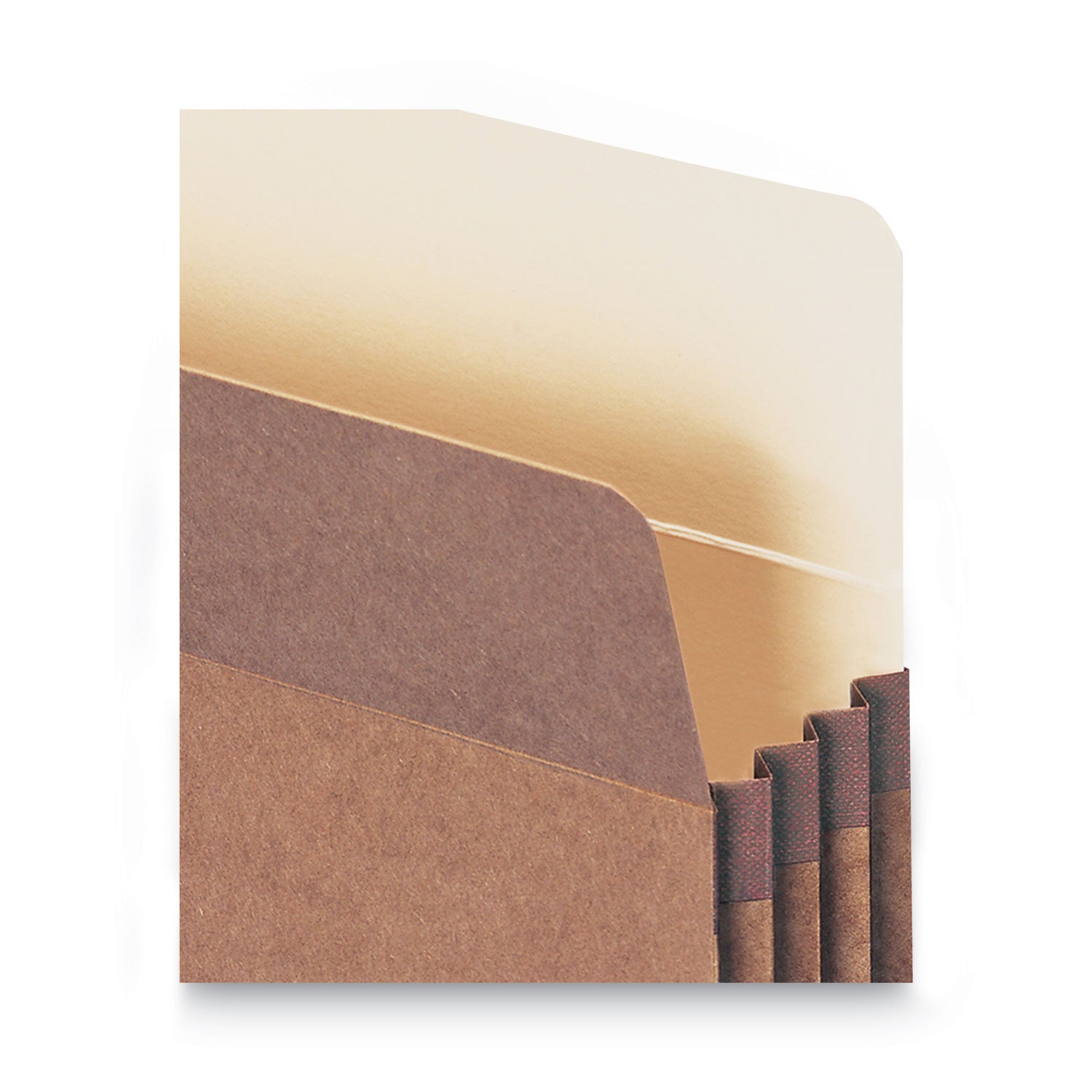 Smead Straight Tab Cut Letter Recycled File Pocket - 8 1/2" x 11" - 3 1/2" Expansion - Redrope - Tear Proof Gusset - 100% Recycled - 25 / Box