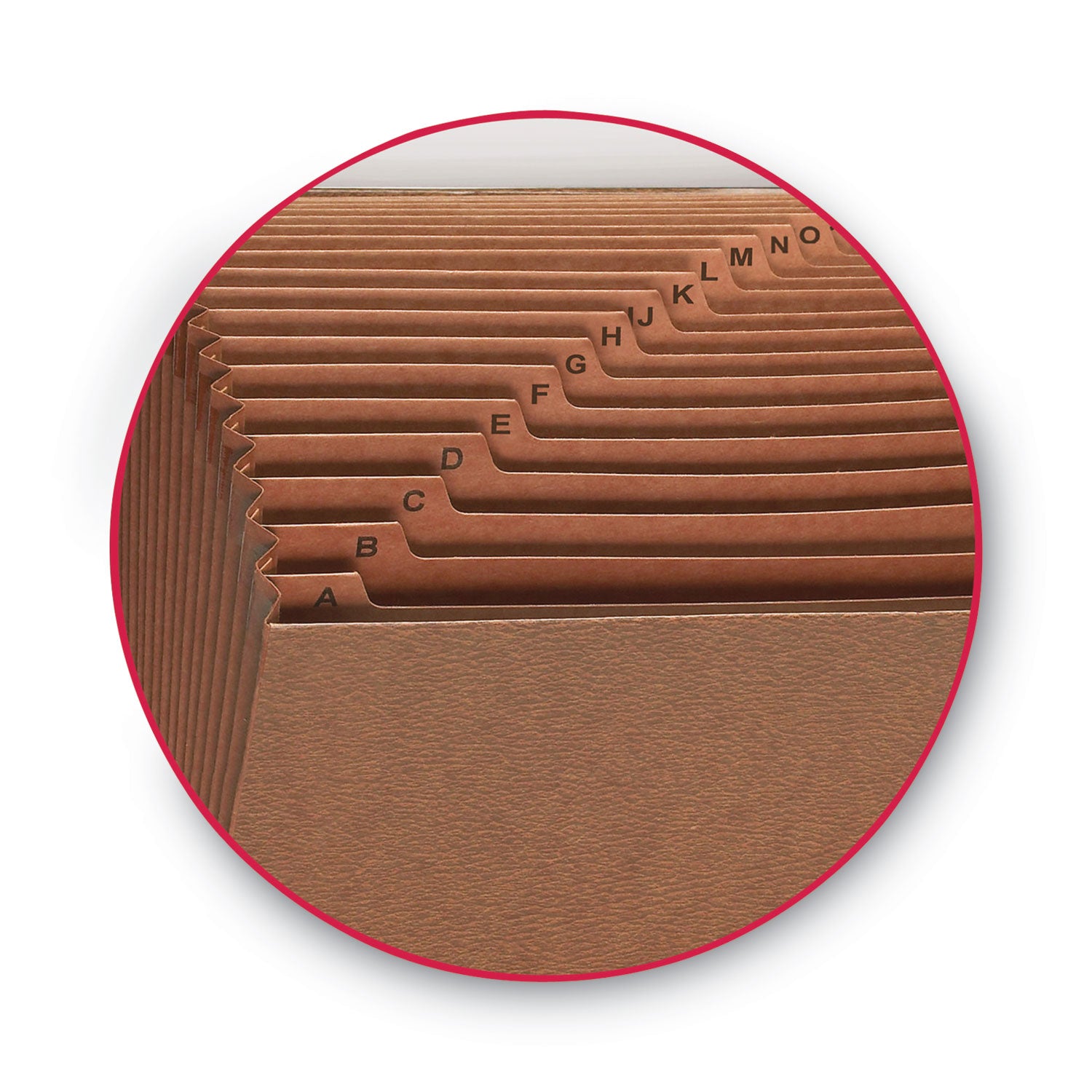 Smead TUFF Legal Recycled Expanding File - 8 1/2" x 14" - 7/8" Expansion - 21 Pocket(s) - Redrope - Tear Resistant, Reinforced Gusset - 30% Recycled - 1 Each