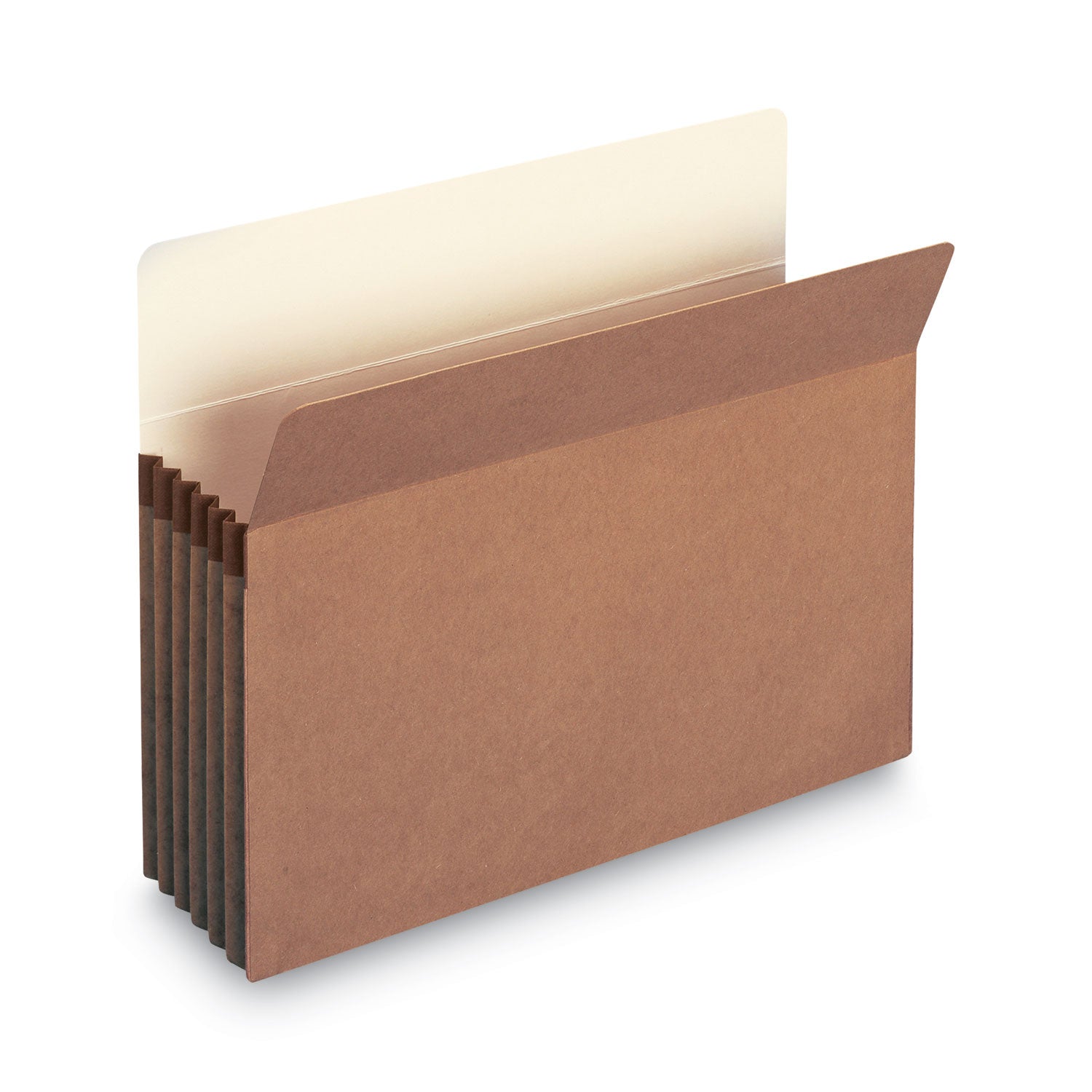 Smead Straight Tab Cut Letter Recycled File Pocket - 8 1/2" x 11" - 5 1/4" Expansion - Redrope - Tear Proof Gusset - 100% Recycled - 10 / Box