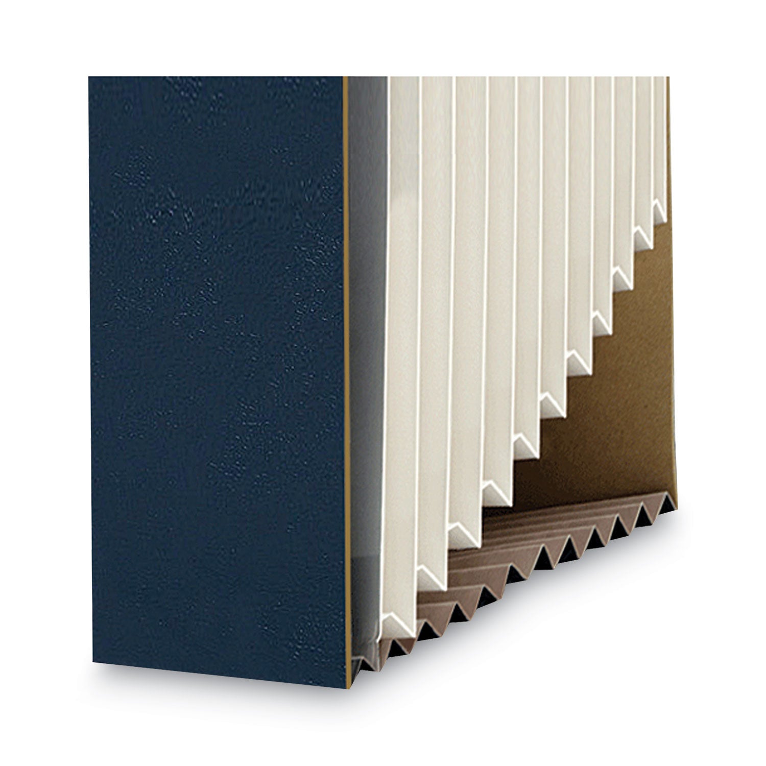 Smead 1/3 Tab Cut Letter Recycled Expanding File - 8 1/2" x 11" - 7/8" Expansion - 12 Pocket(s) - Top Tab Location - Assorted Tab Position - 11 Divider(s) - Navy - Tear Resistant - 10% Recycled - 1 Each