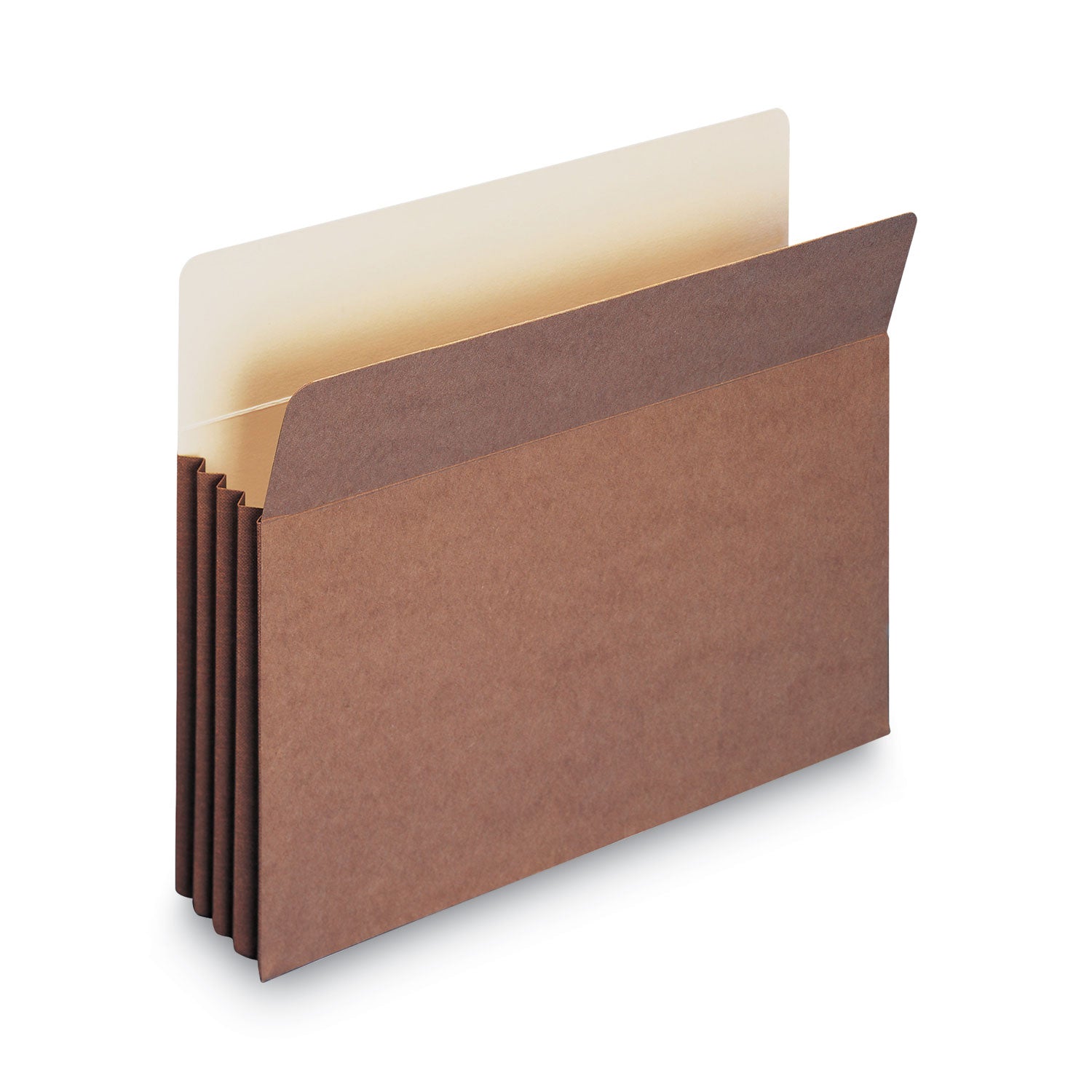 Smead TUFF Straight Tab Cut Letter Recycled File Pocket - 8 1/2" x 11" - 3 1/2" Expansion - 11 pt. - Redrope - Reinforced Gusset, Tear Resistant, Heavyweight Cover - 30% Recycled - 10 / Box
