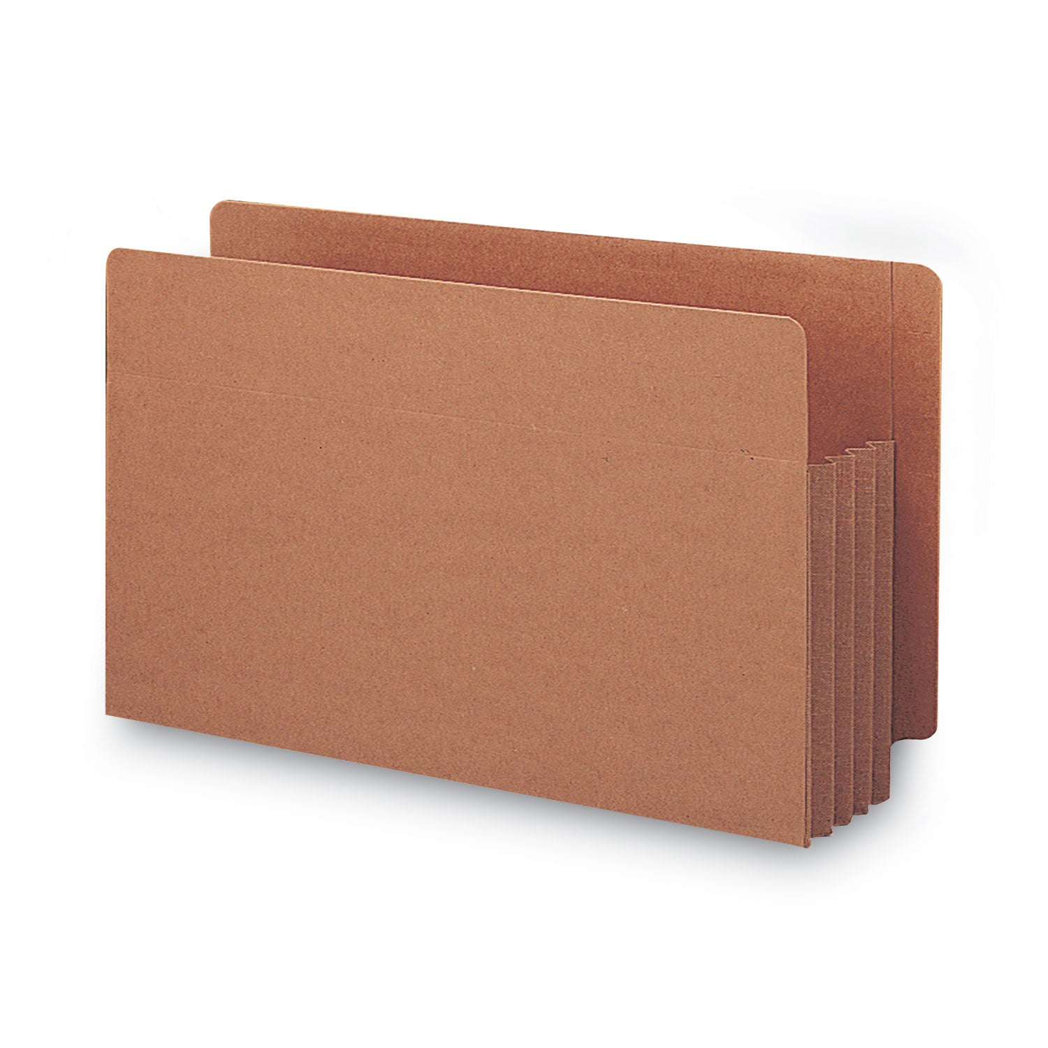 Smead TUFF Straight Tab Cut Legal Recycled File Pocket - 8 1/2" x 14" - 3 1/2" Expansion - 16.5 pt. - 2 Plys - Redrope - Rip Resistant, Tear Resistant, Reinforced Tab, Heavyweight Cover - 30% Recycled - 10 / Box
