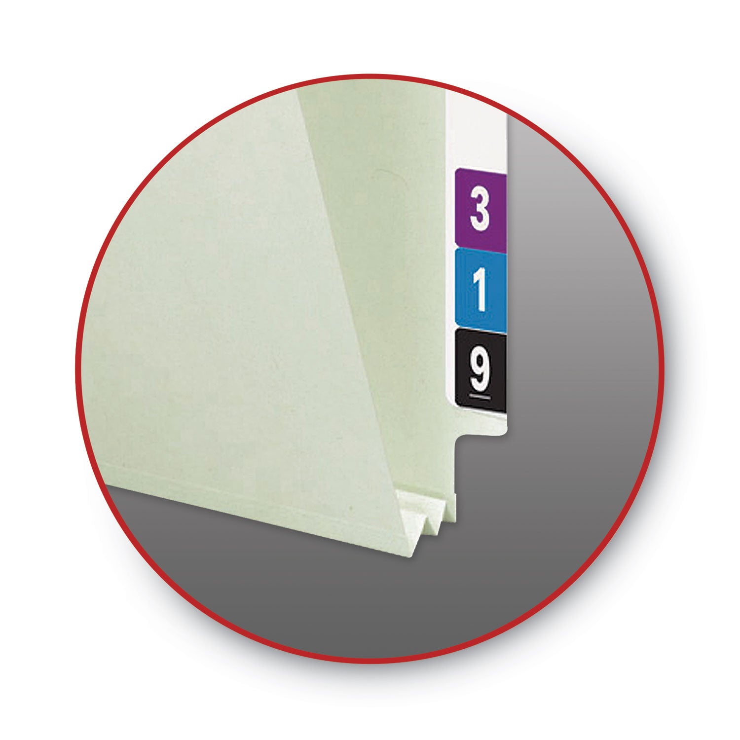 Smead Letter Recycled Fastener Folder - 8 1/2" x 11" - 2" Expansion - 2 x 2S Fastener(s) - 2" for Folder - End Tab Location - 25 pt. - Pressboard - Gray/Green - Heavy Duty, Rounded Corner - 100% Recycled - 25 / Box