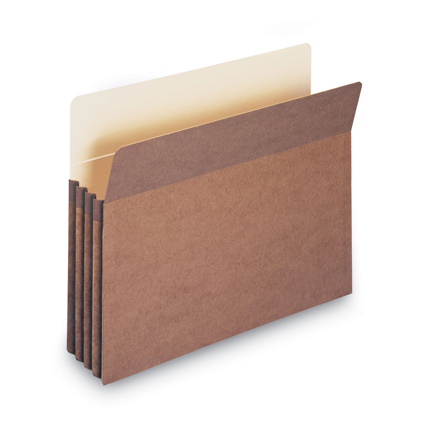 Smead Straight Tab Cut Letter Recycled File Pocket - 8 1/2" x 11" - 3 1/2" Expansion - Top Tab Location - 12.5 pt. - Redrope - Tear Proof, Tear Resistant, Rounded Corner, Reinforced Gusset - 30% Recycled - 25 / Box