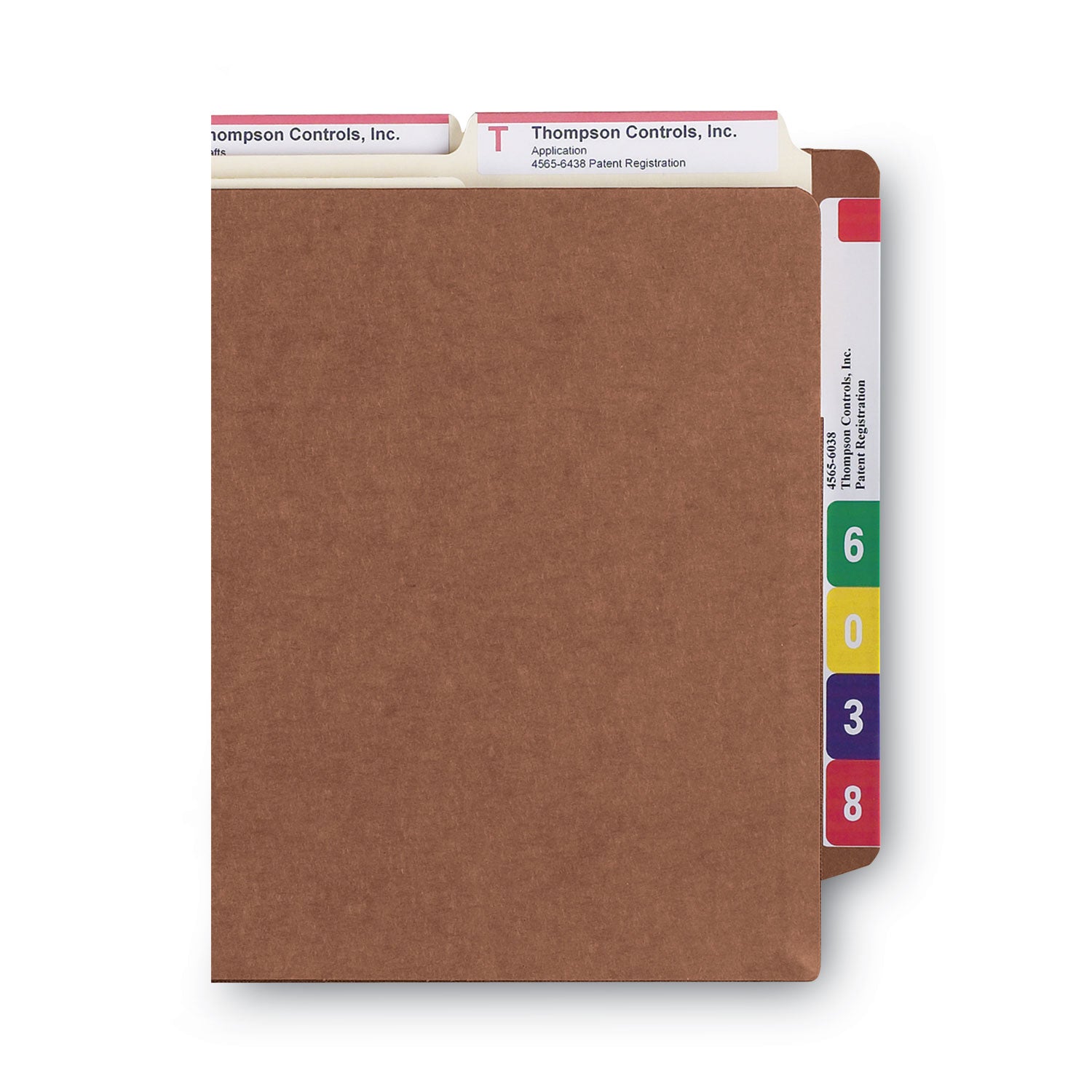 Smead TUFF Straight Tab Cut Letter Recycled File Pocket - 8 1/2" x 11" - 3 1/2" Expansion - 2 Plys - Redrope - Rip Resistant, Tear Resistant, Reinforced Tab, Heavyweight Cover - 30% Recycled - 10 / Box