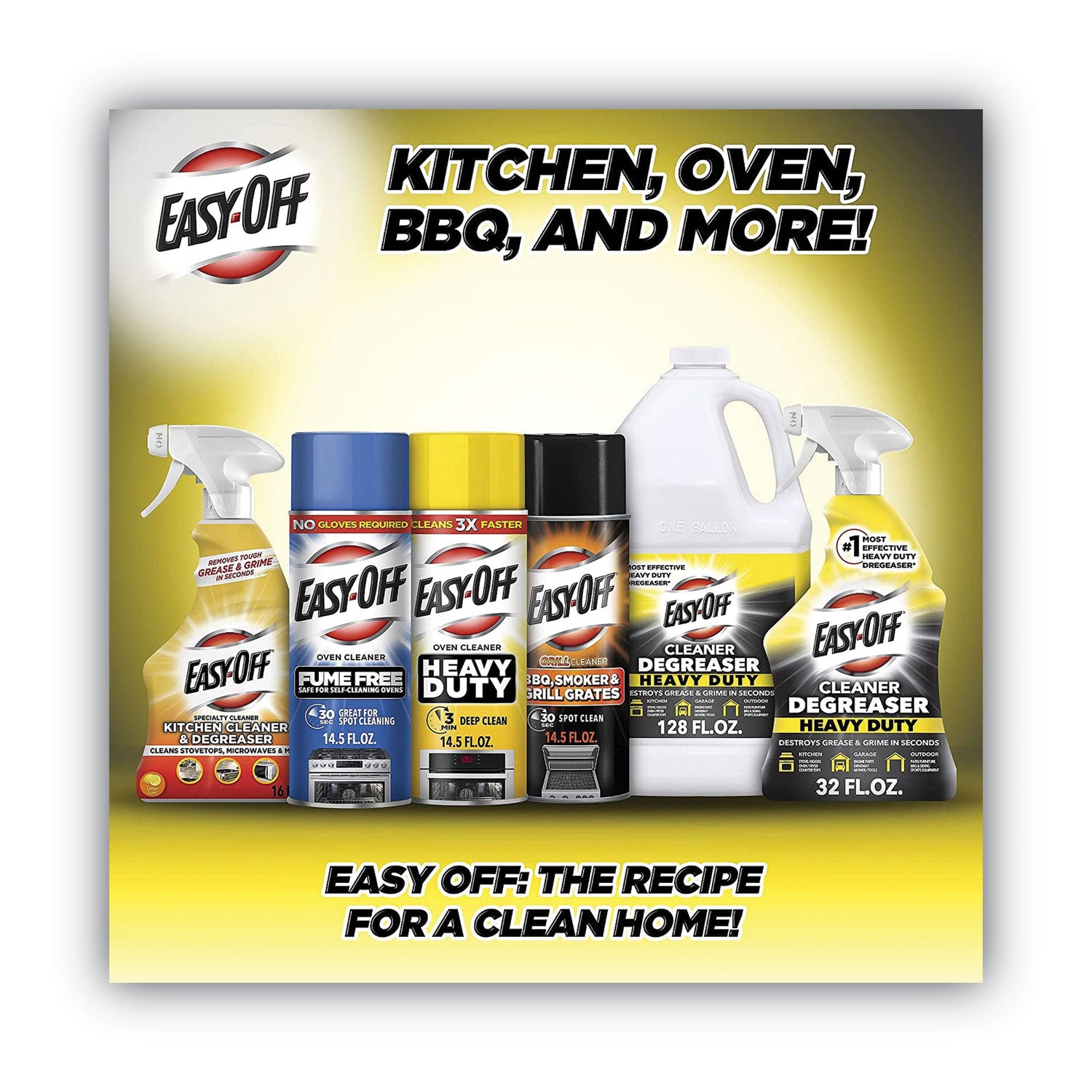 Fume-Free Oven Cleaner, Lemon Scent, 14.5 Oz Aerosol Spray