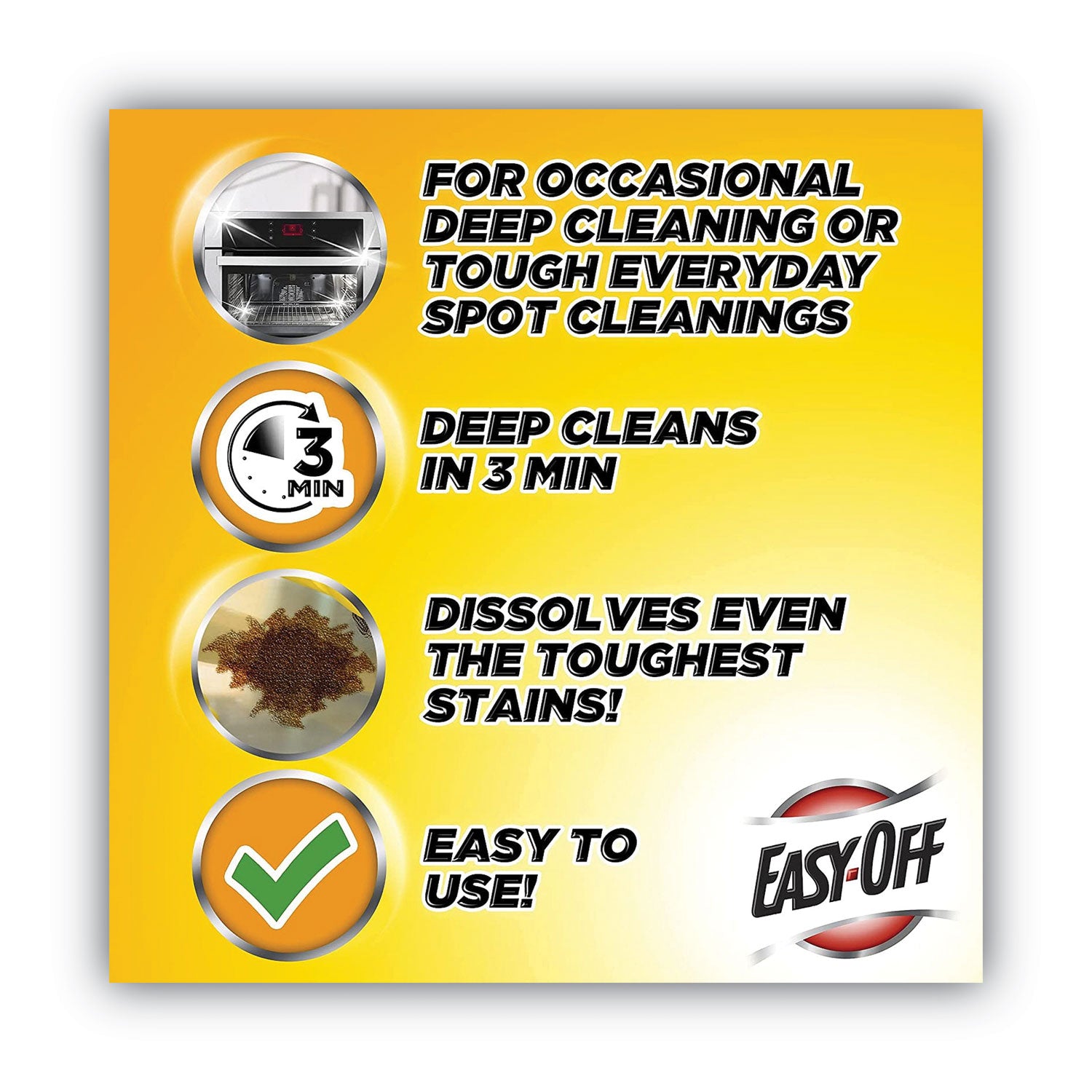 Easy-Off Heavy Duty Oven Cleaner - 14.5 fl oz (0.5 quart) - Fresh Scent - Heavy Duty - White - 6 / Carton