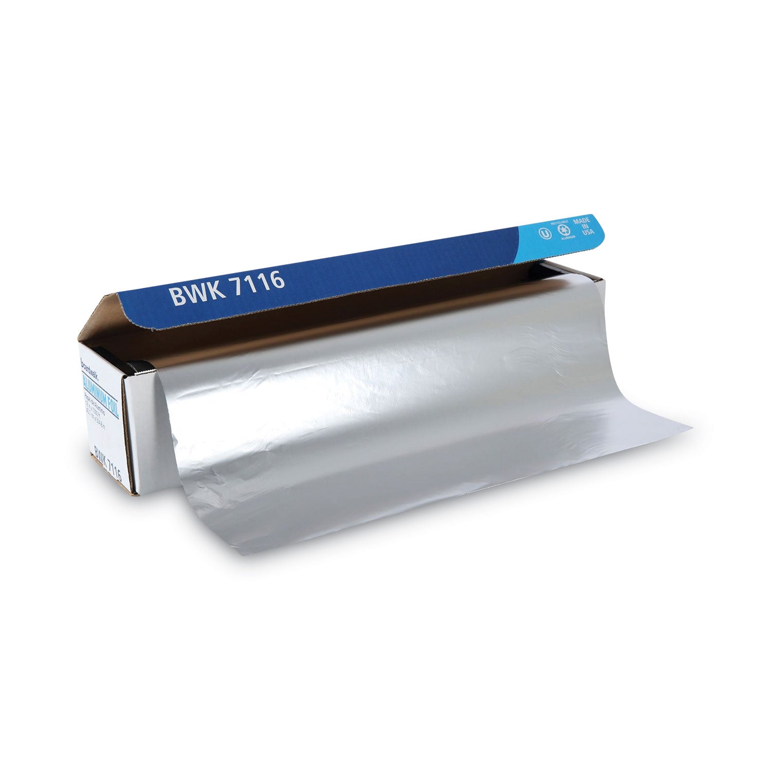 Standard Aluminum Foil Roll, 63 Gauge, 18" x 500 ft