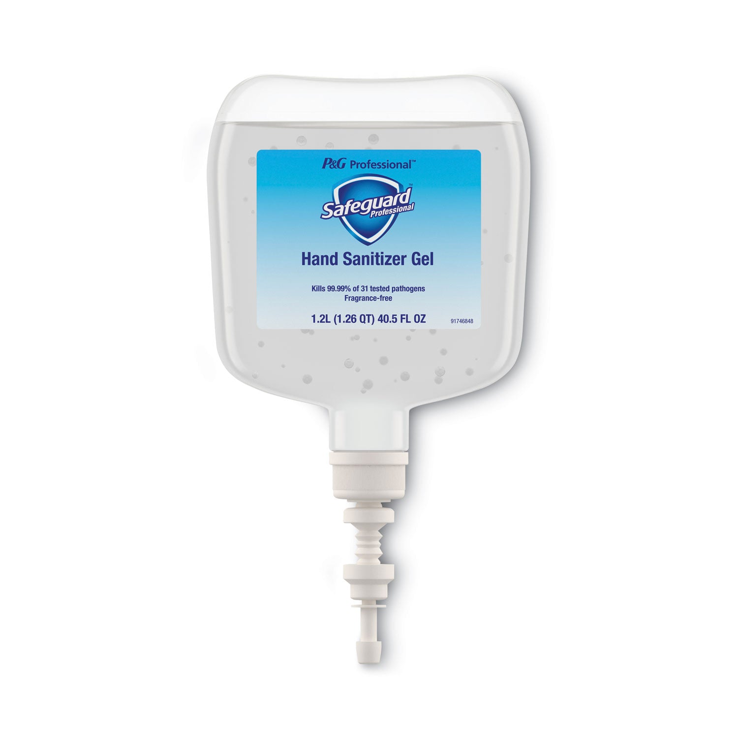 Antibacterial Gel Hand Sanitizer, 1,200 Ml Refill, Fragrance-Free, 4/carton