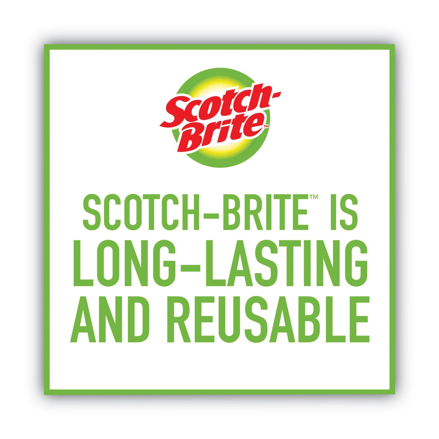 Scotch-Brite Dobie All-purpose Cleaning Pads - 0.5" Height x 2.6" Width x 4.3" Depth - 1 Pack - Polyurethane - Yellow
