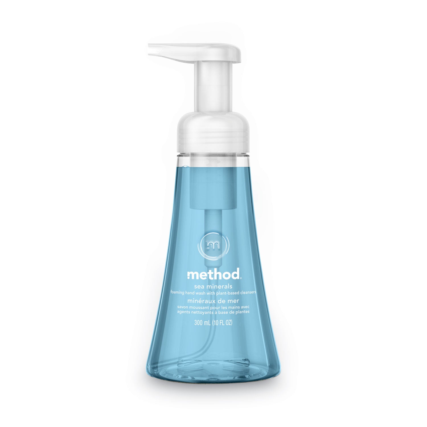 Method Foaming Hand Soap - Sea Mineral Scent - 10 fl oz - Pump Bottle Dispenser - Hand - Light Blue - Rich Lather, Non-toxic - 1 Each