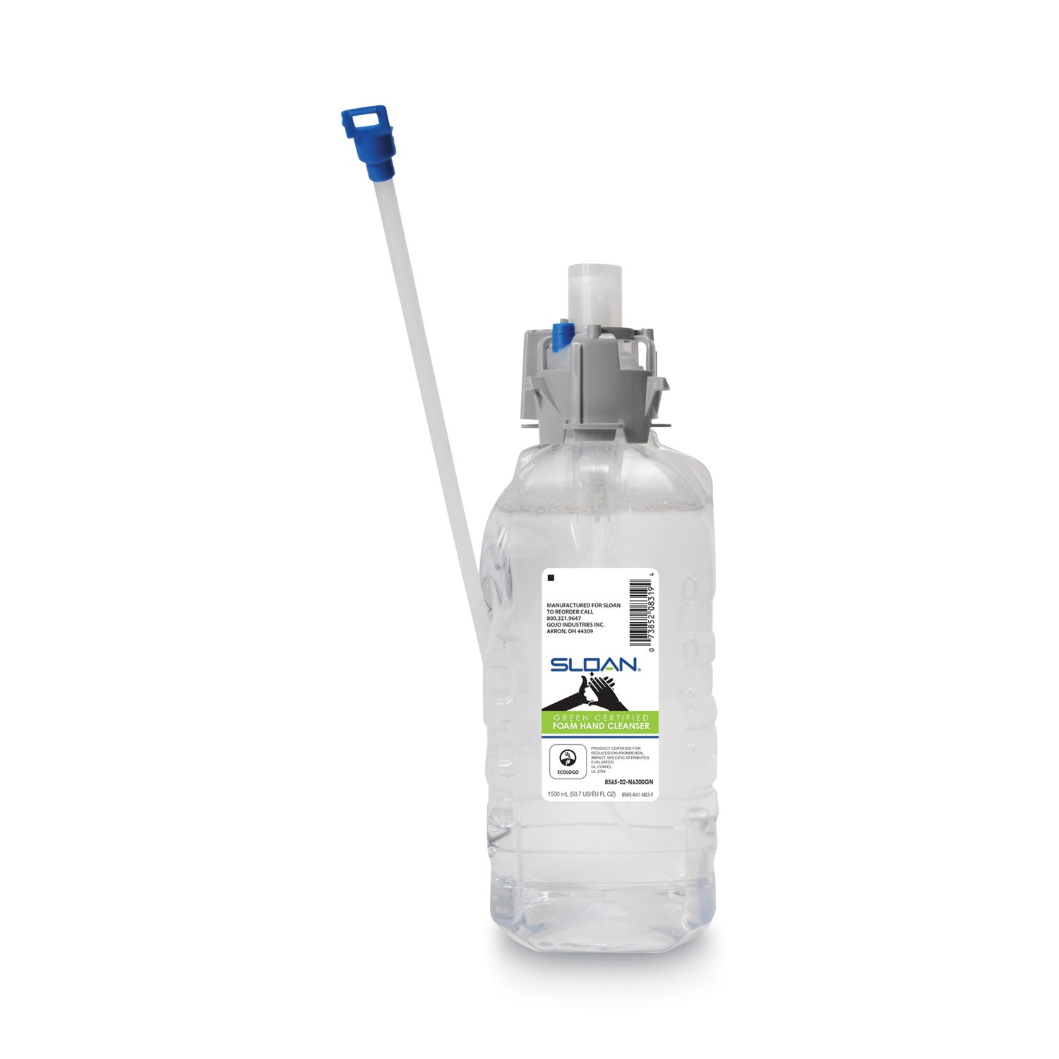 SLOAN Green Certified Foam Hand Cleanser Refill, Fragrance-Free, 1,500 mL, 4/Carton