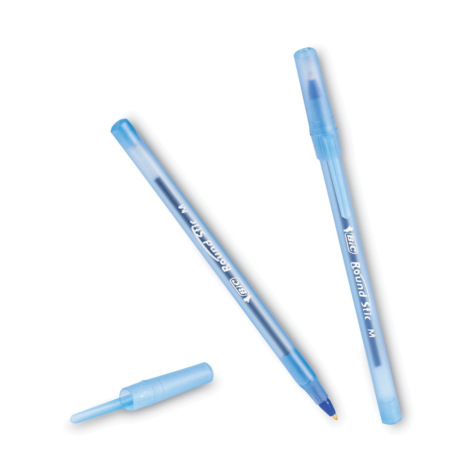 Round Stic® Pen, Medium Point, Blue, Pack of 12