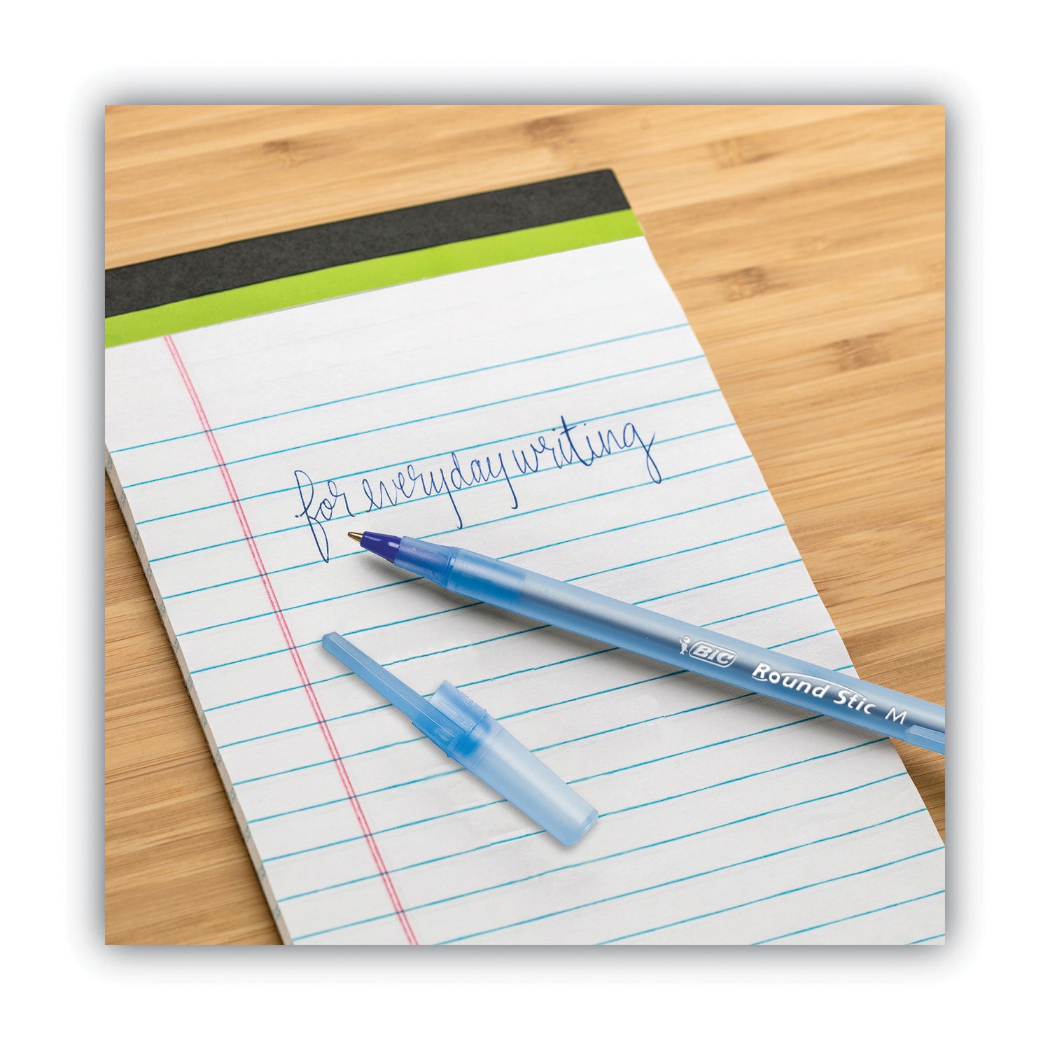 Round Stic® Pen, Medium Point, Blue, Pack of 12