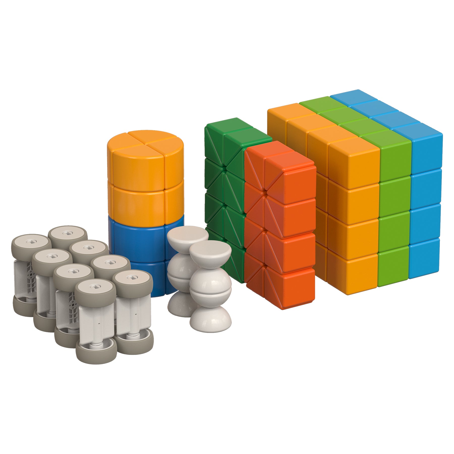 Geomag™ Magicube Magnetic Shapes & Animals Building Set, Recycled Materials, 128 Pieces