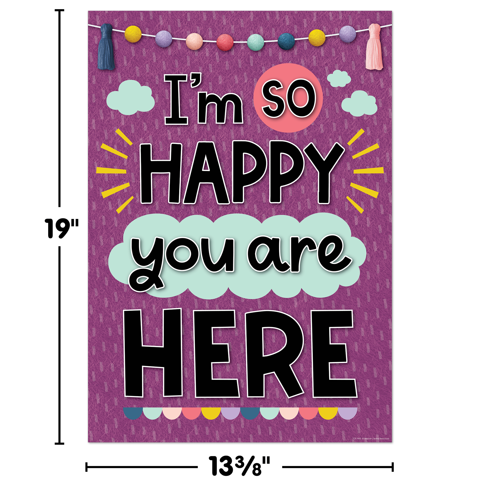 I’m So Happy You Are Here Positive Poster
