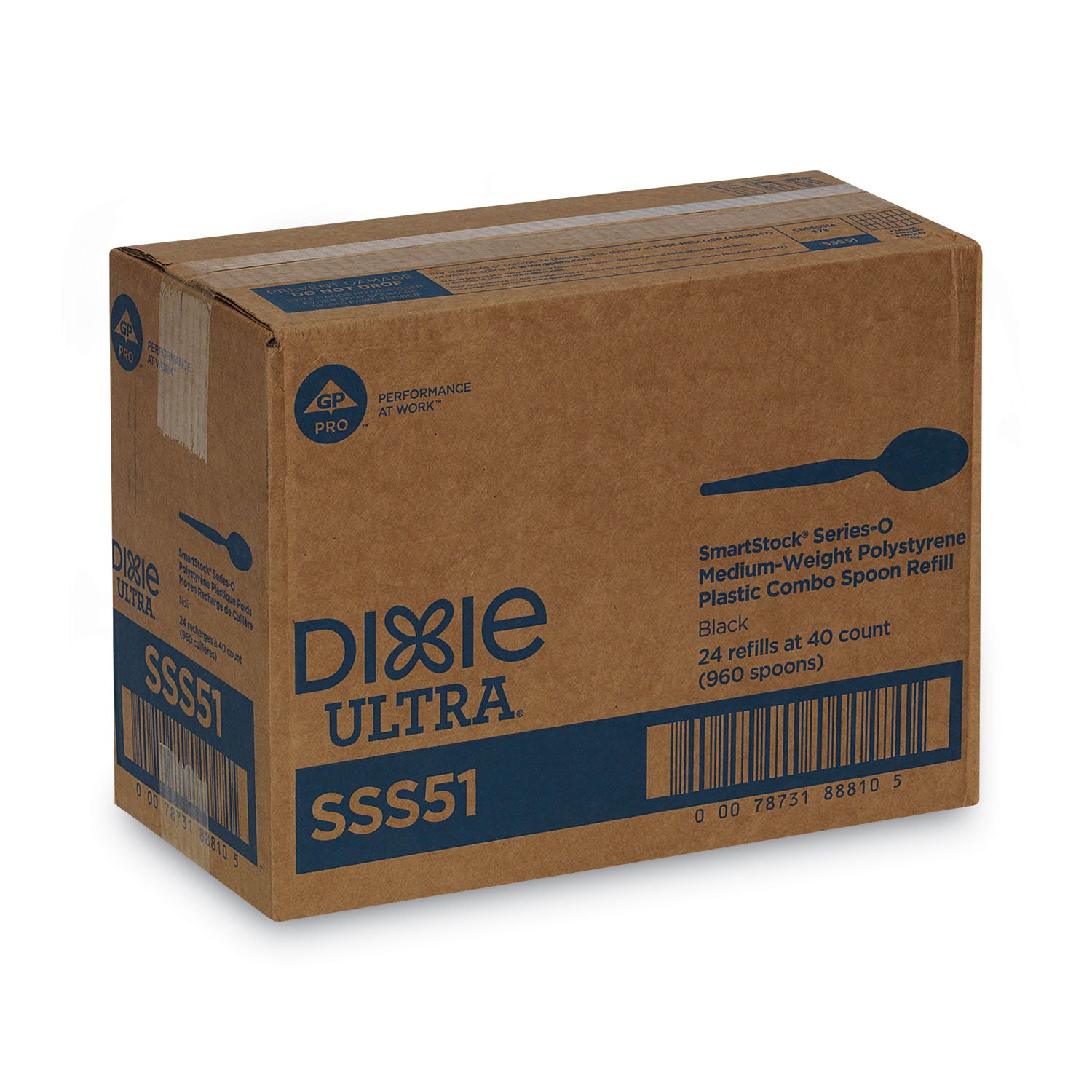 Spoon - 1 x Spoon - Black - 40/Pack - 24 / Carton