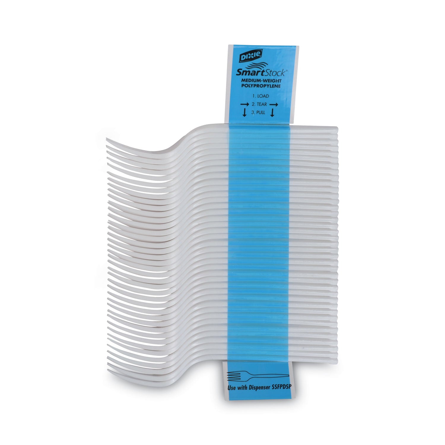 Fork - 1 x Fork - Disposable - White - 40/Pack - 24 / Carton