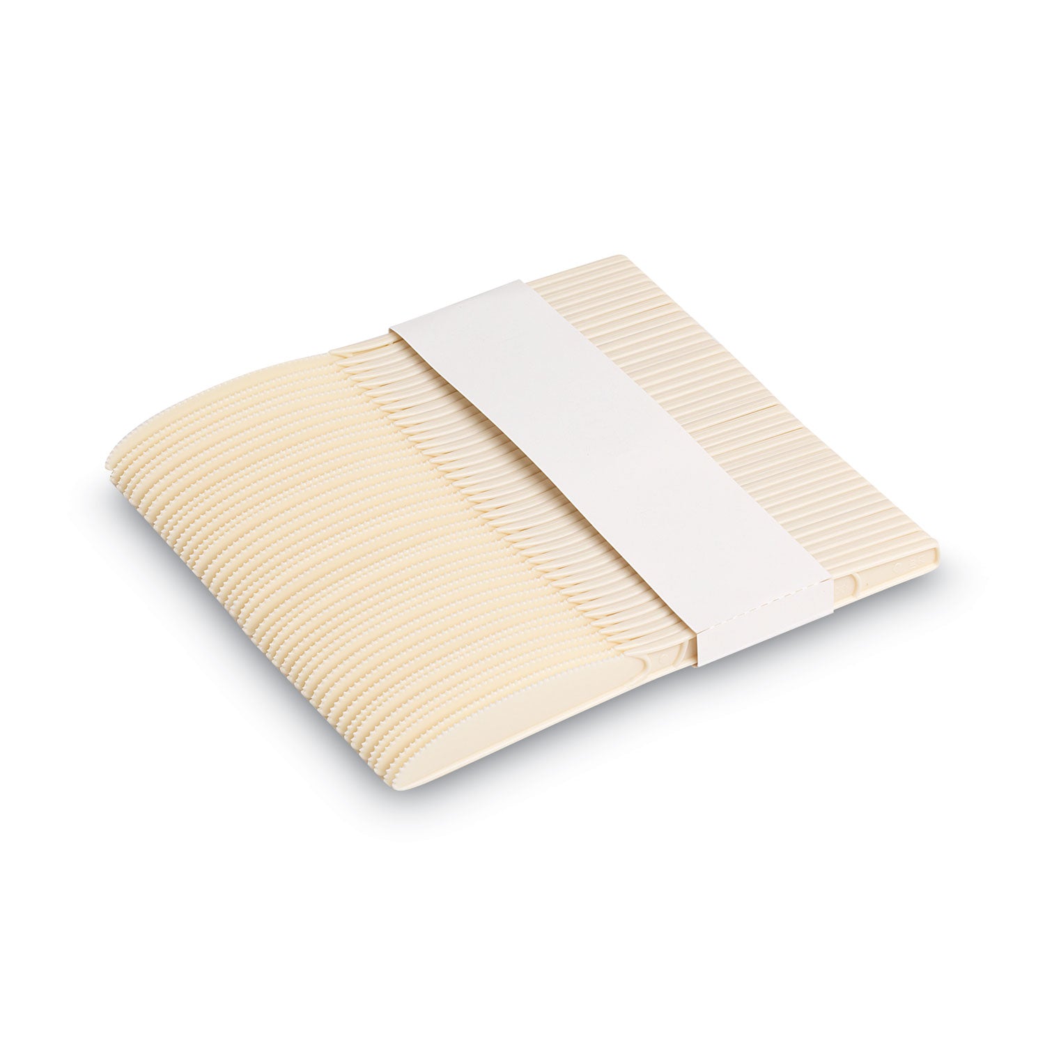 SmartStock Plastic Cutlery Refill, Series-O, Mediumweight Knife, Beige, 40/Pack, 24 Packs/Carton