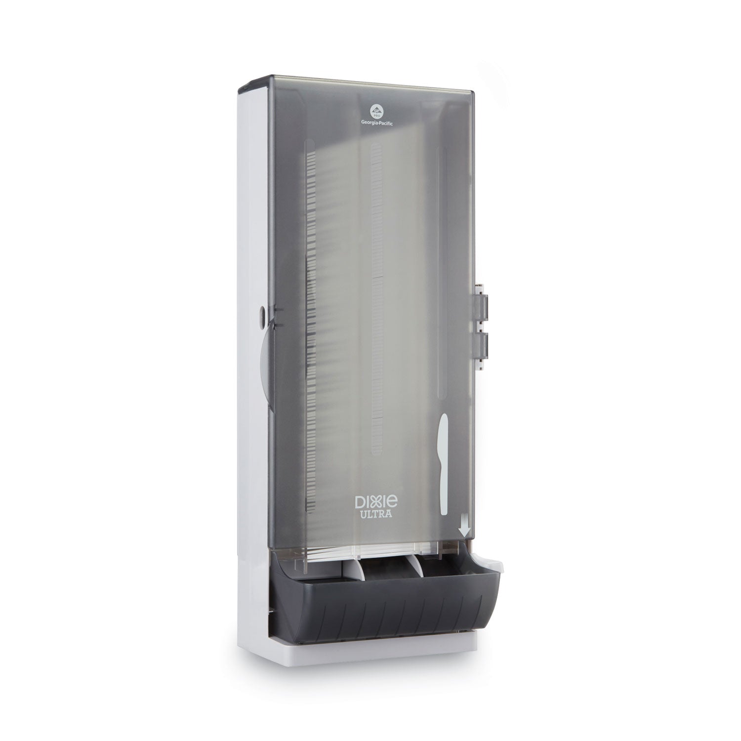 SmartStock Utensil Dispenser, Holds 120 Knives, 10 x 8.78 x 24.75, Smoke