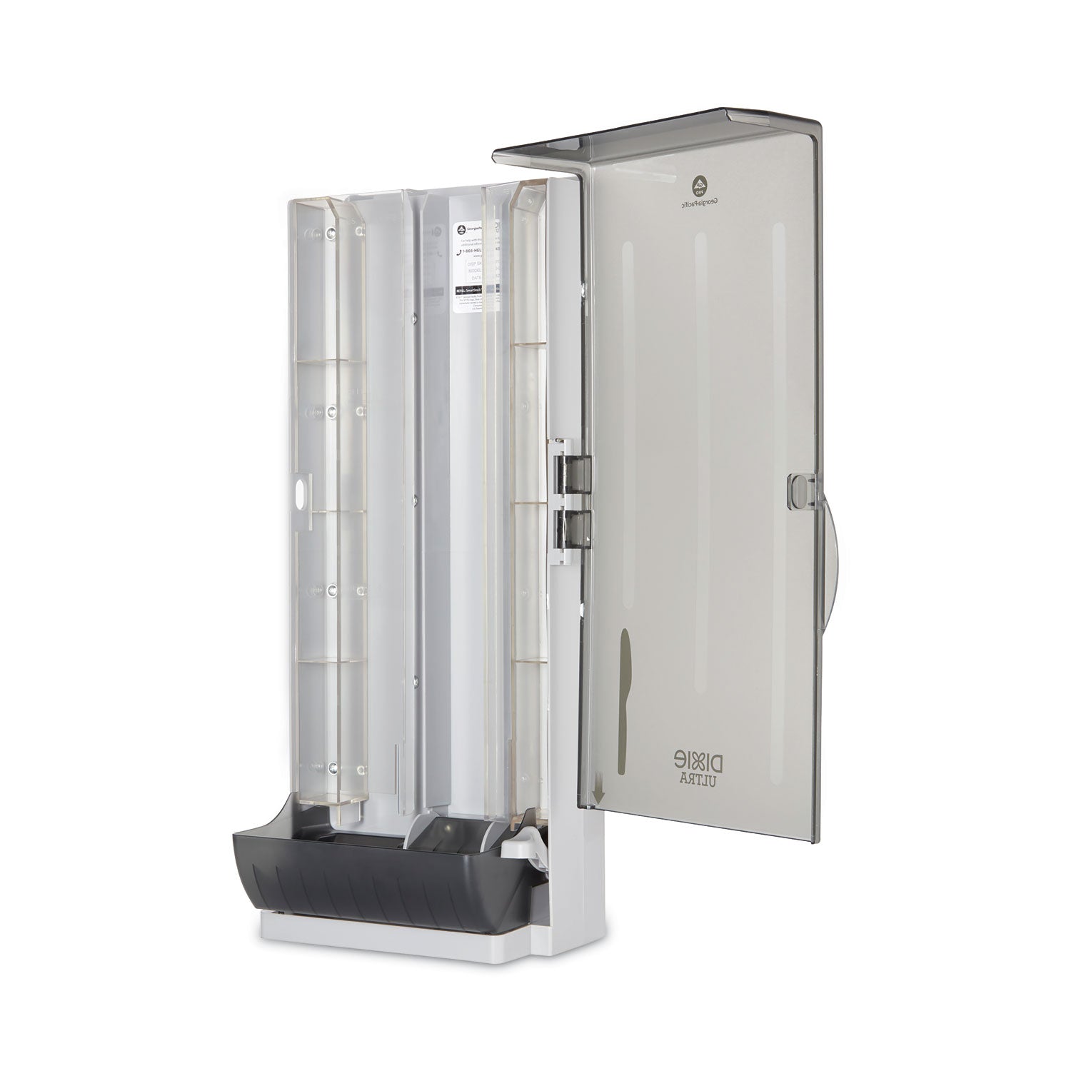 SmartStock Utensil Dispenser, Holds 120 Knives, 10 x 8.78 x 24.75, Smoke