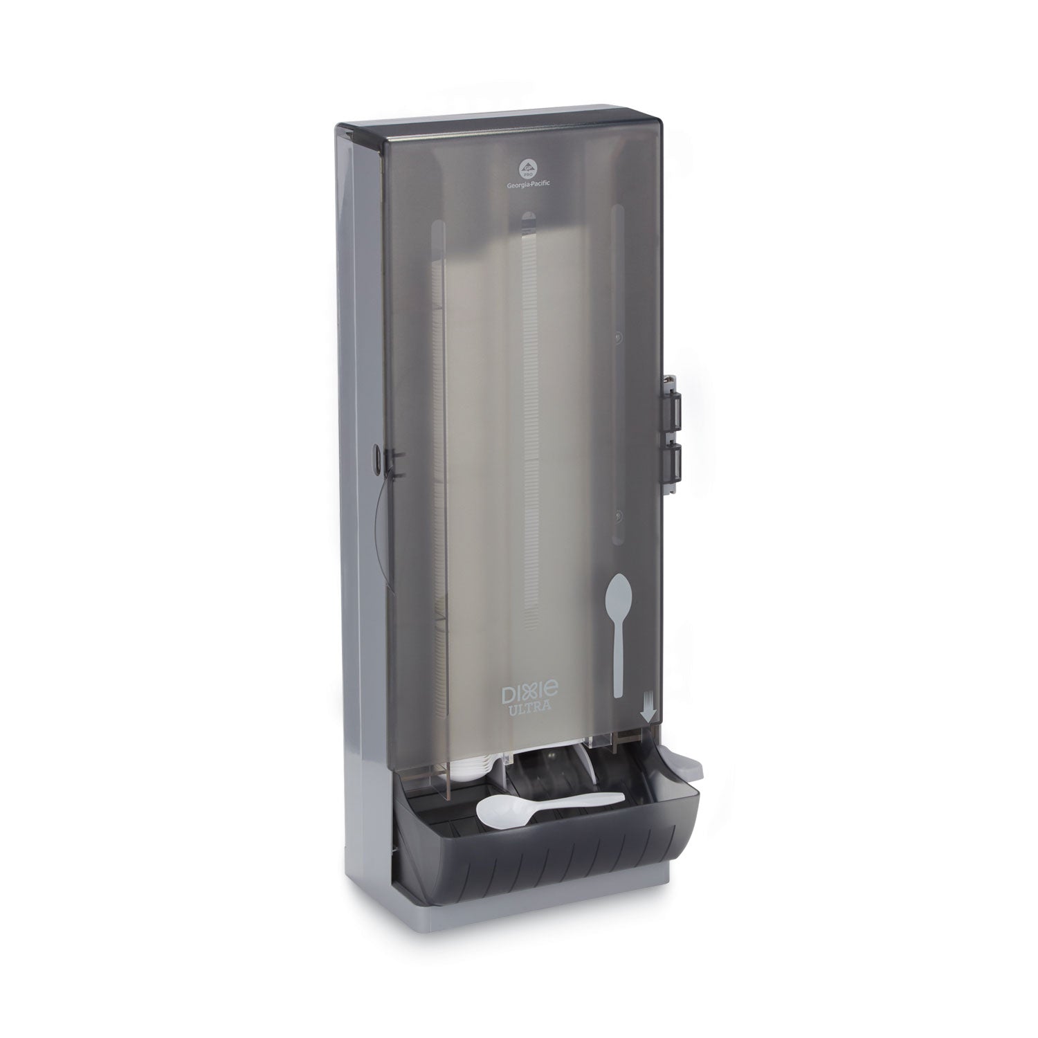 SmartStock Utensil Dispenser, Holds 120 Spoons, 10 x 8.78 x 24.75, Smoke