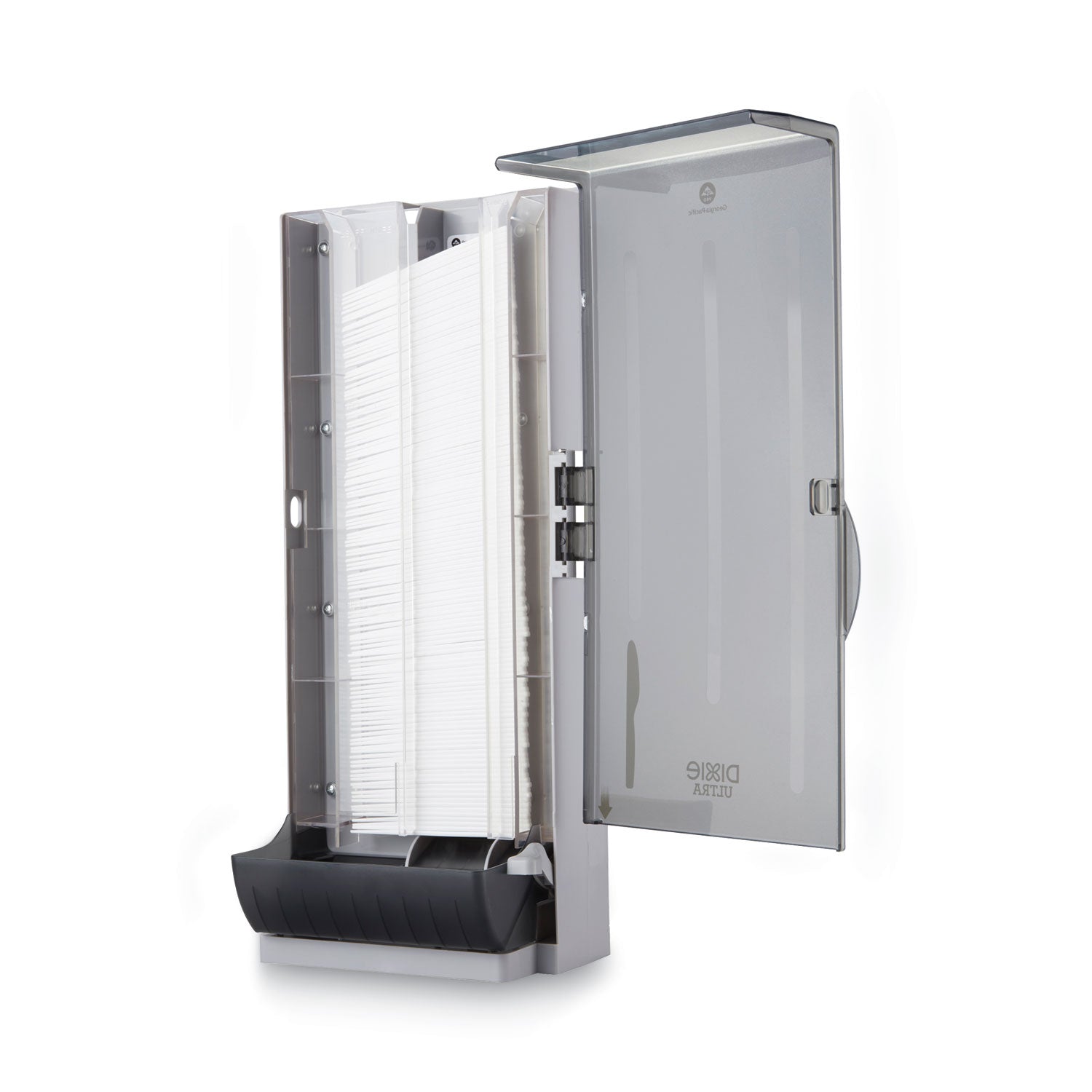 SmartStock Utensil Dispenser, Holds 120 Knives, 10 x 8.78 x 24.75, Smoke