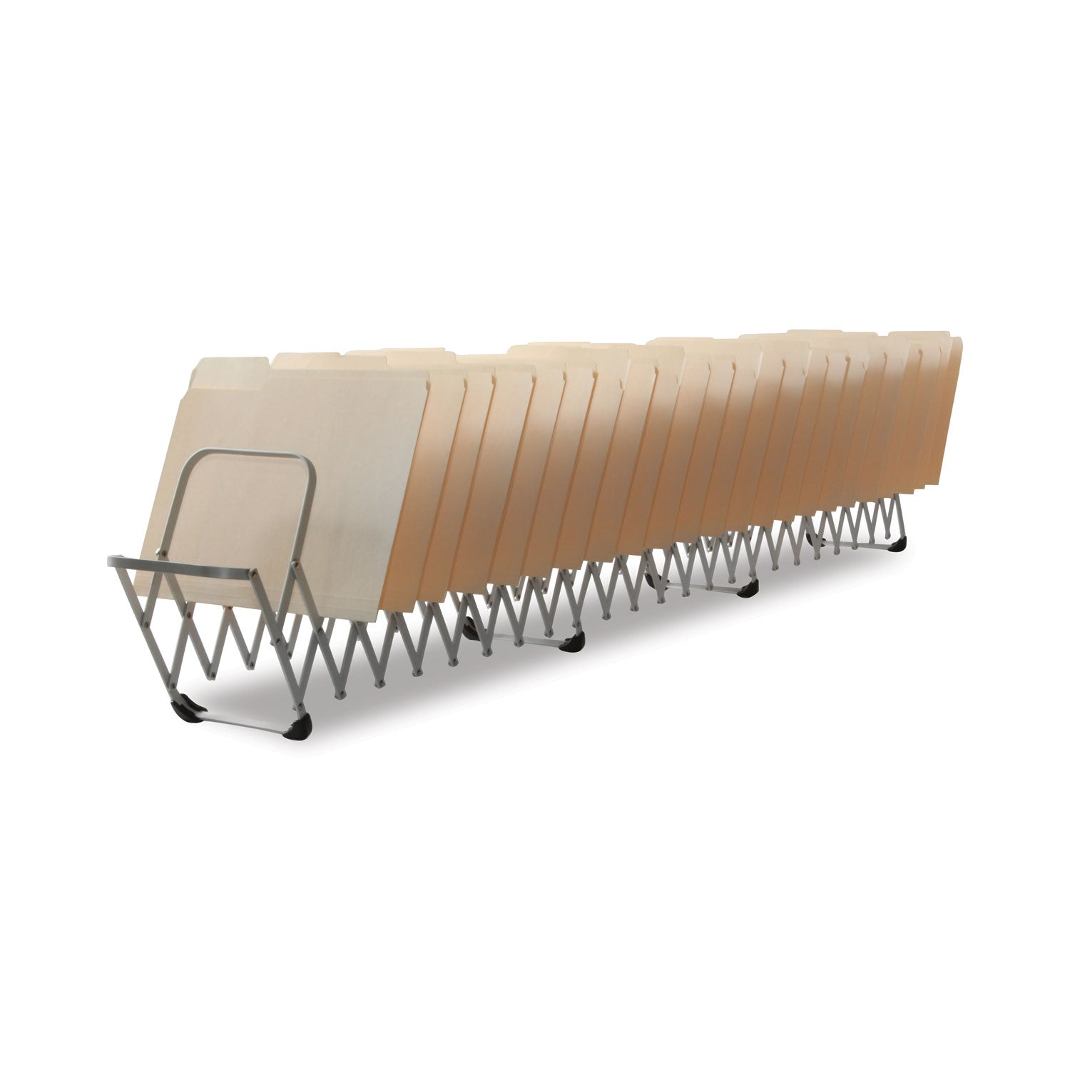 LEE Flexible Expandable Collator/Sorter/File - 24 - 7" Height x 11" Width x 10.50" Depth - Desktop - 22% Recycled - Silver - Aluminum - 1 Each
