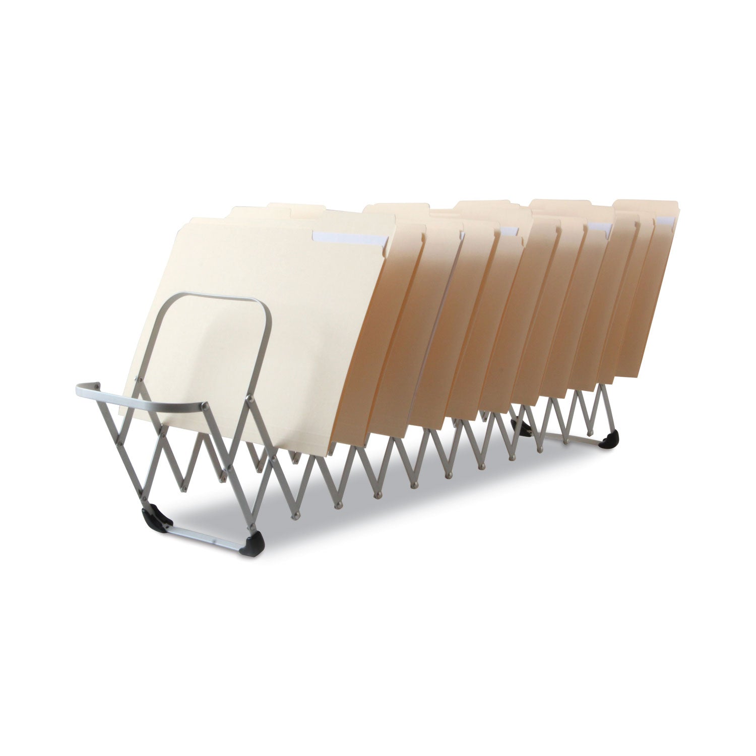 LEE Flexible Expandable Collator/Sorter/File - 12 - 7" Width x 11" Depth - Desktop - Silver - Aluminum - 1 Each