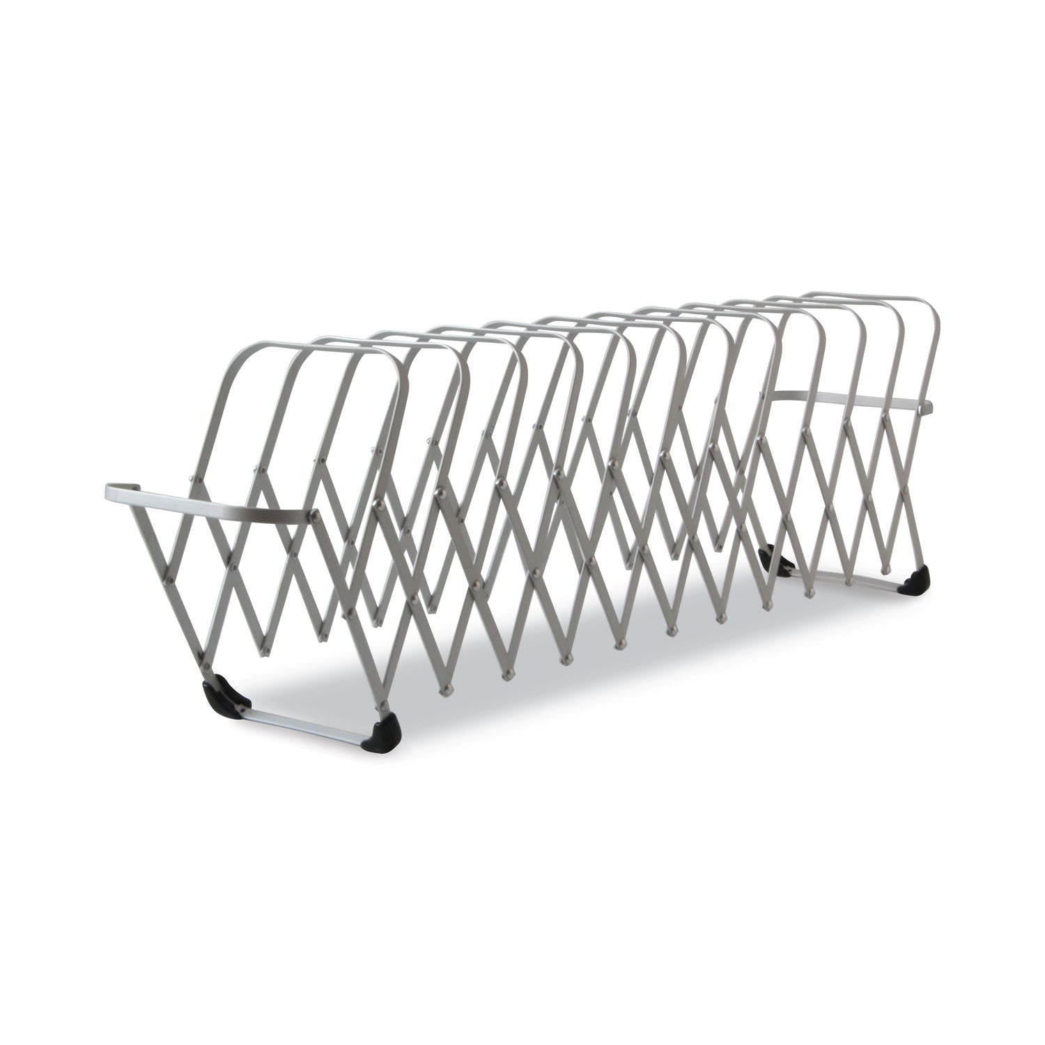 LEE Flexible Expandable Collator/Sorter/File - 12 - 7" Width x 11" Depth - Desktop - Silver - Aluminum - 1 Each