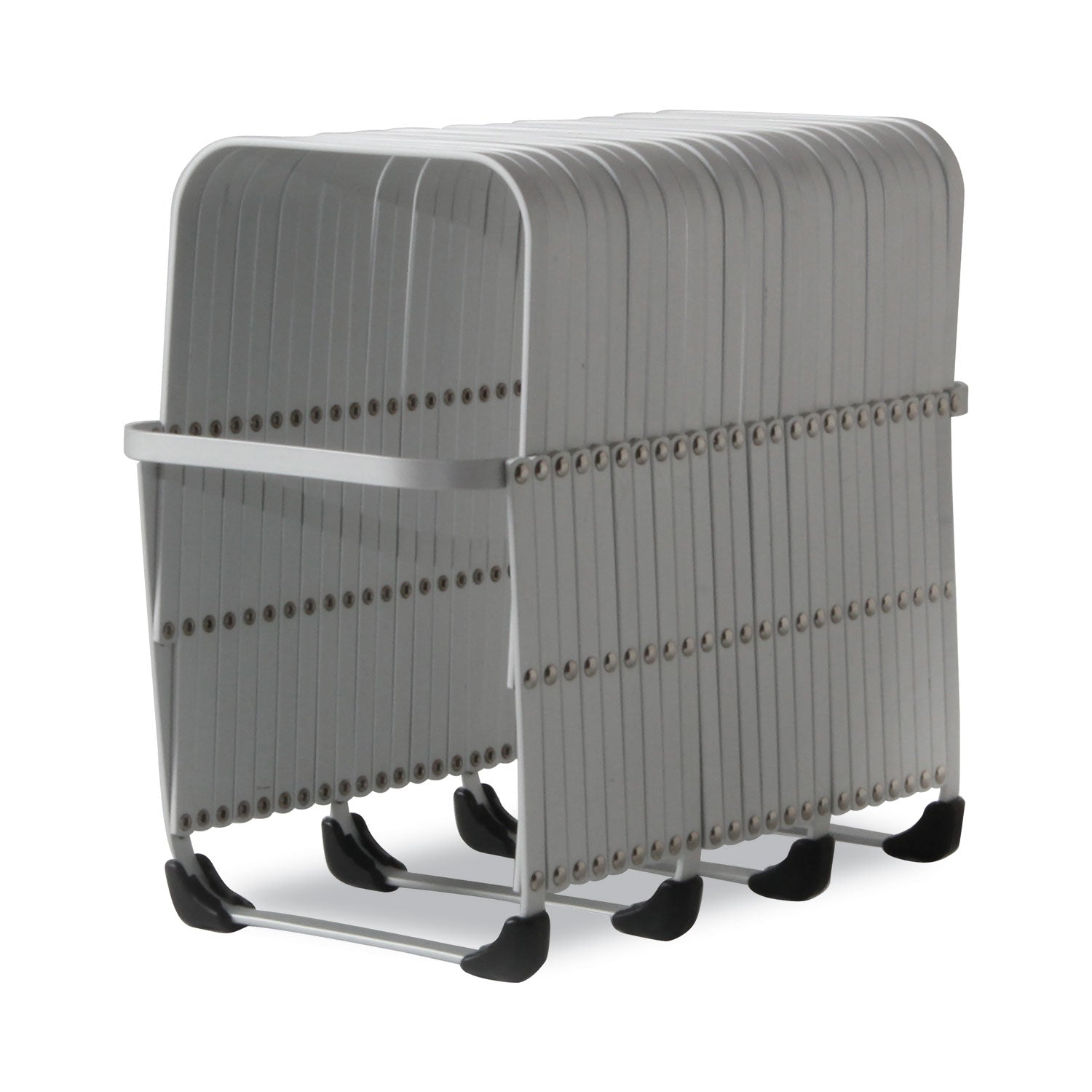 LEE Flexible Expandable Collator/Sorter/File - 24 - 7" Height x 11" Width x 10.50" Depth - Desktop - 22% Recycled - Silver - Aluminum - 1 Each