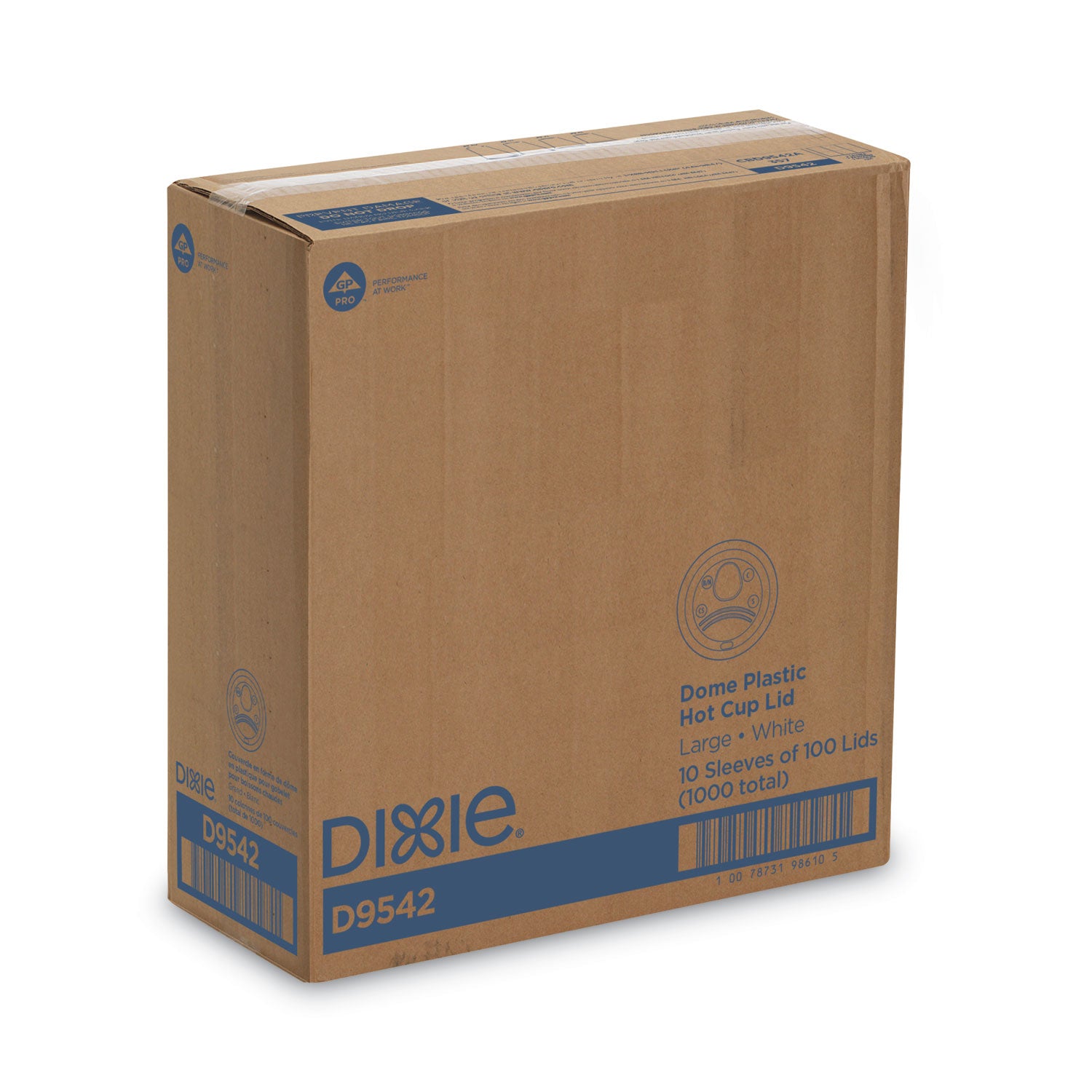 Round - Plastic - White - 100 / Pack