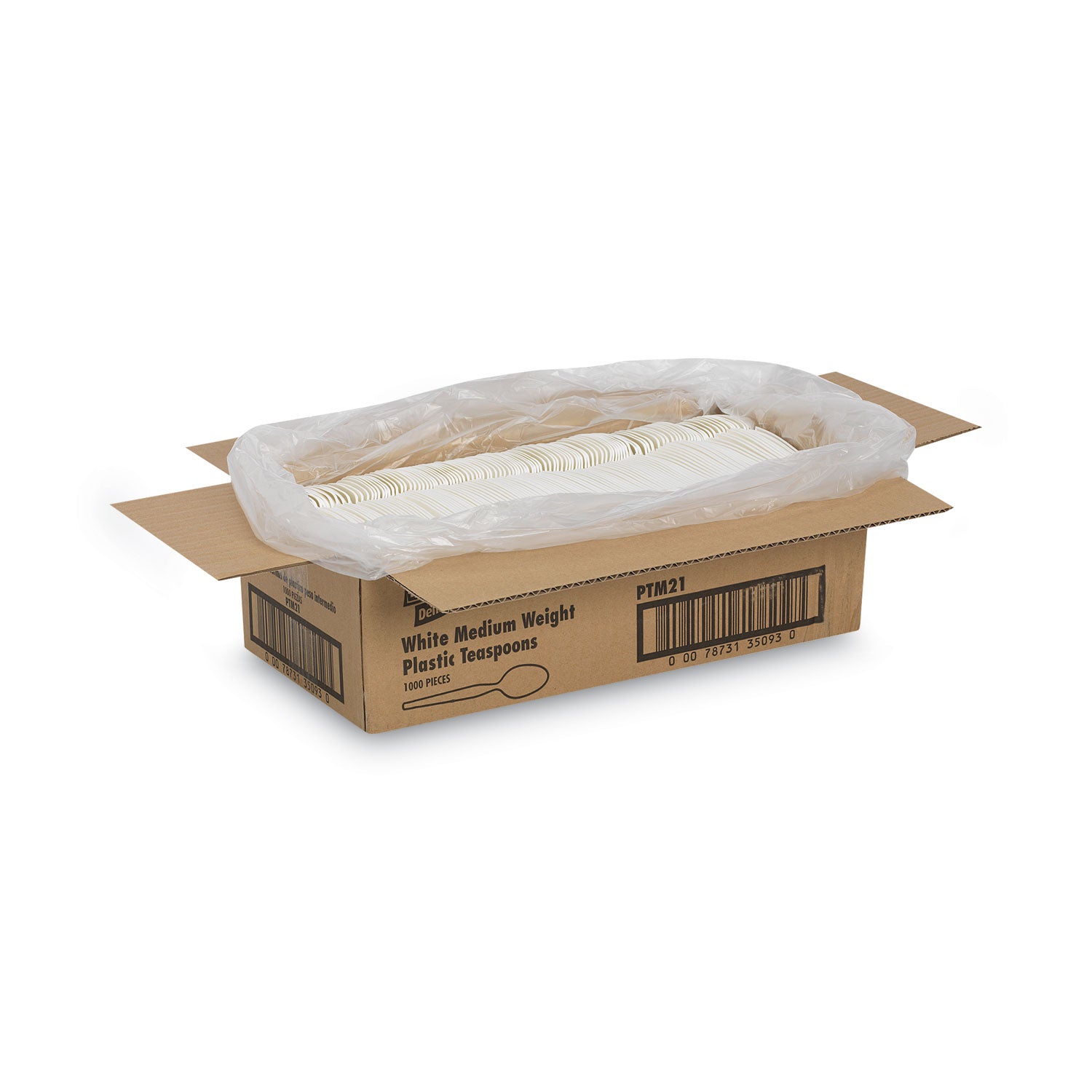 Dixie Medium-weight Disposable Teaspoons by GP Pro - Spoon - 1000 x Spoon - White - 1000 / Carton