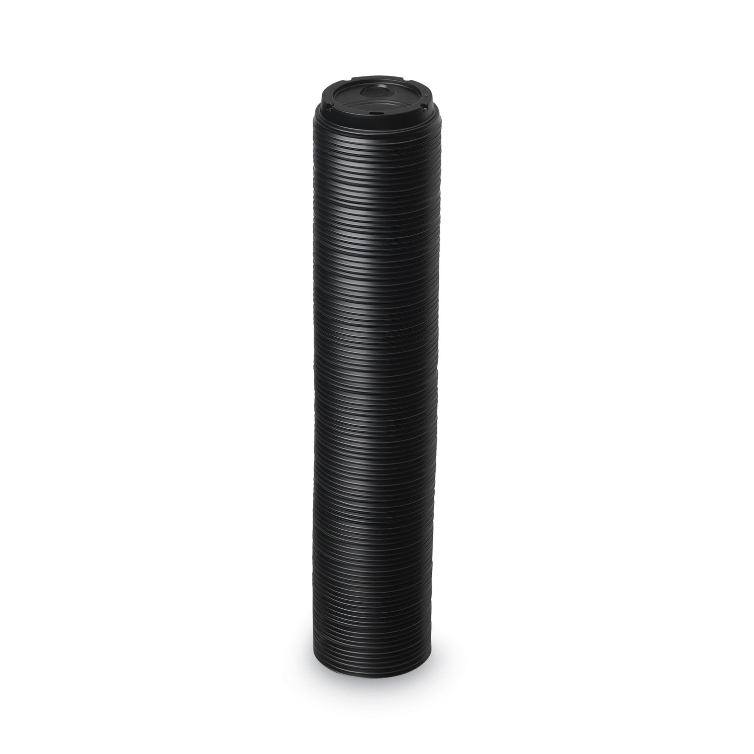Dixie Hot Cup Lid - Dome - Black - 100/Pack - 10 / Carton