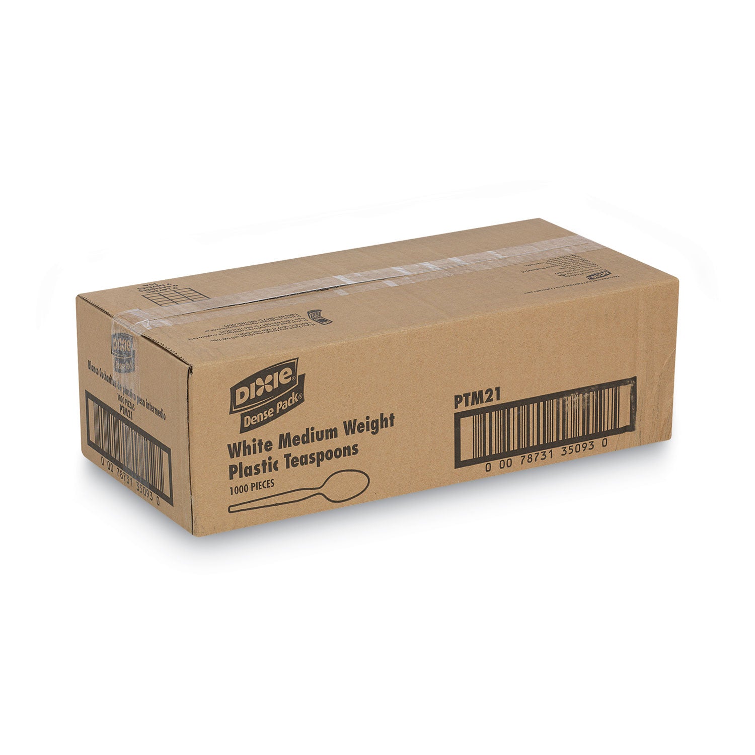 Dixie Medium-weight Disposable Teaspoons by GP Pro - Spoon - 1000 x Spoon - White - 1000 / Carton