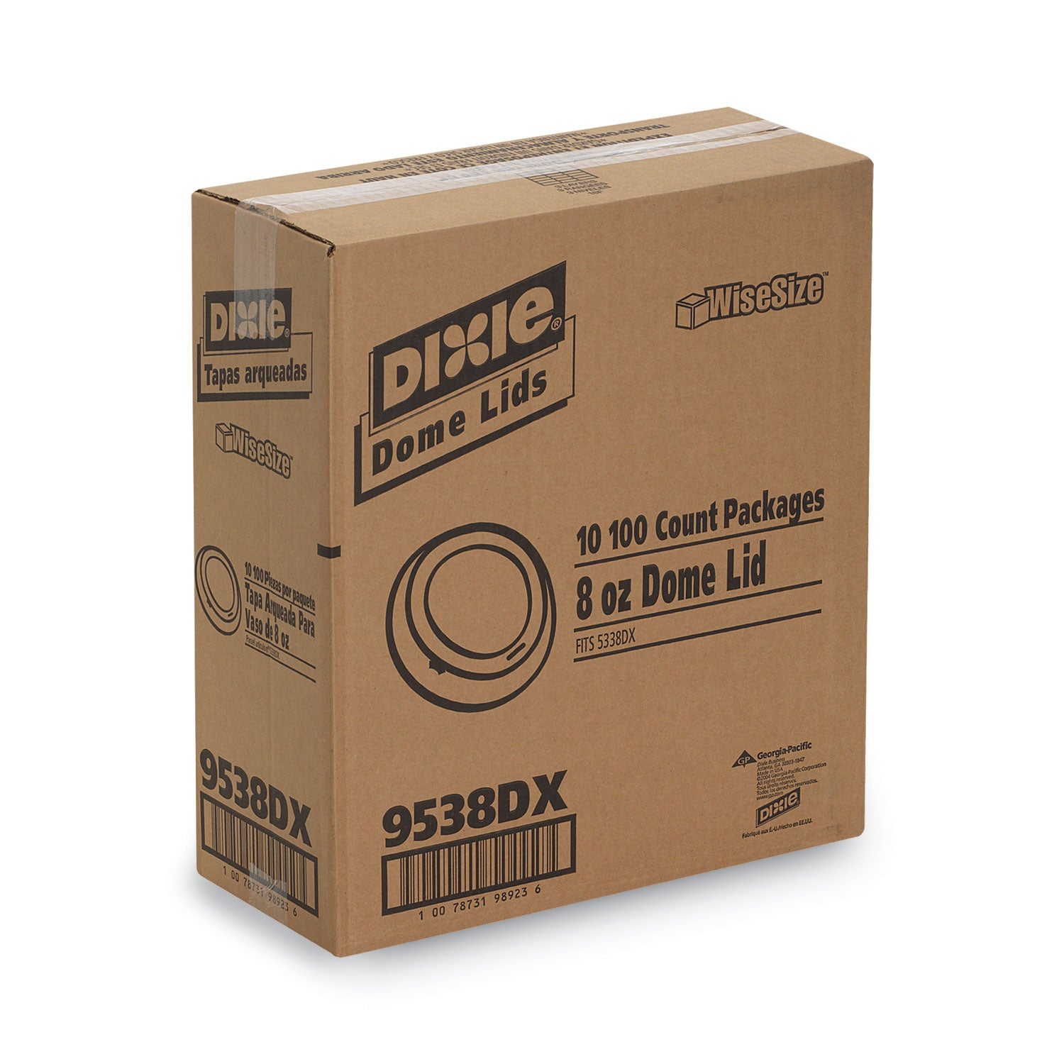 Dixie Small Hot Cup Lids by GP Pro - Dome - Plastic - 100 / Pack