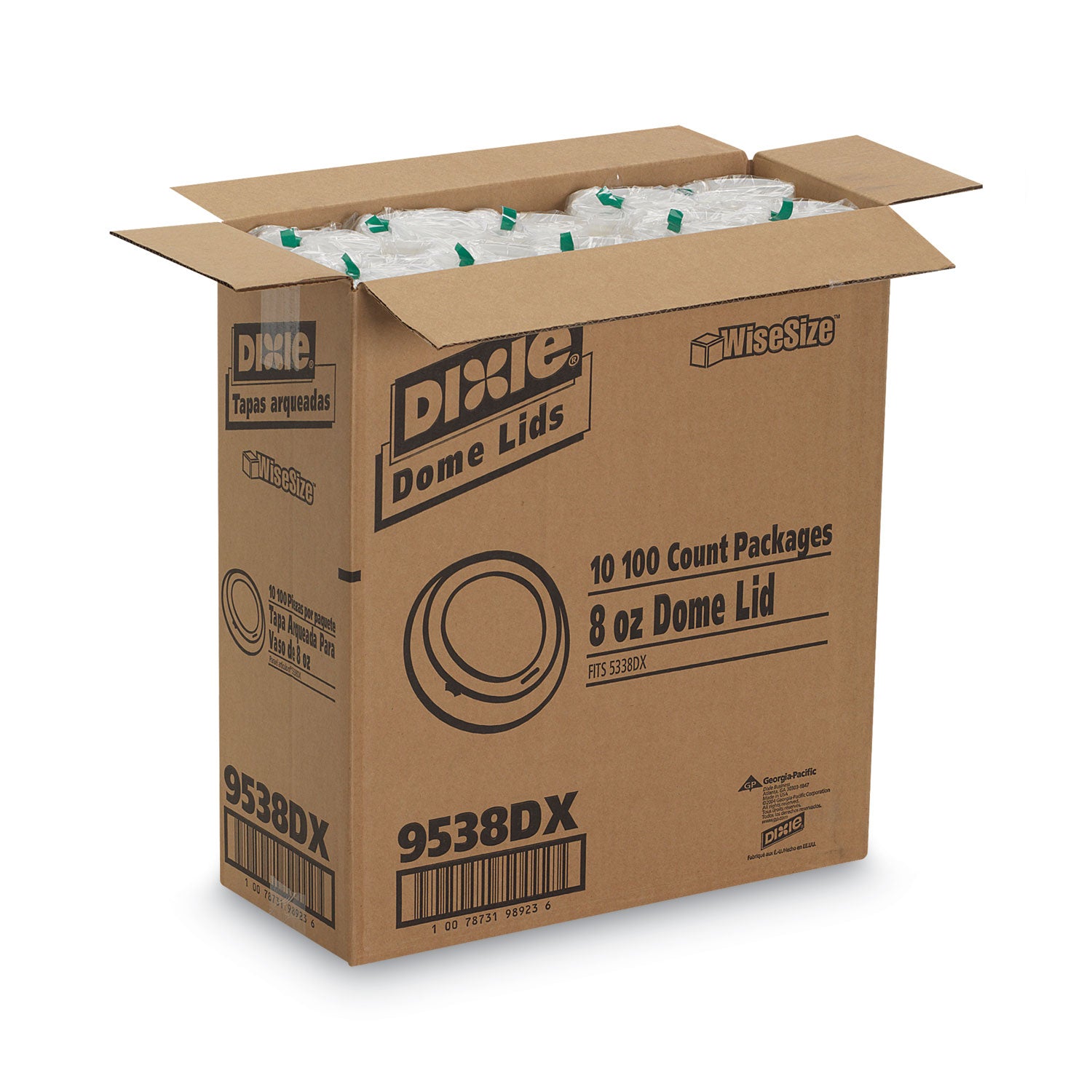 Dixie Small Hot Cup Lids by GP Pro - Dome - Plastic - 100 / Pack