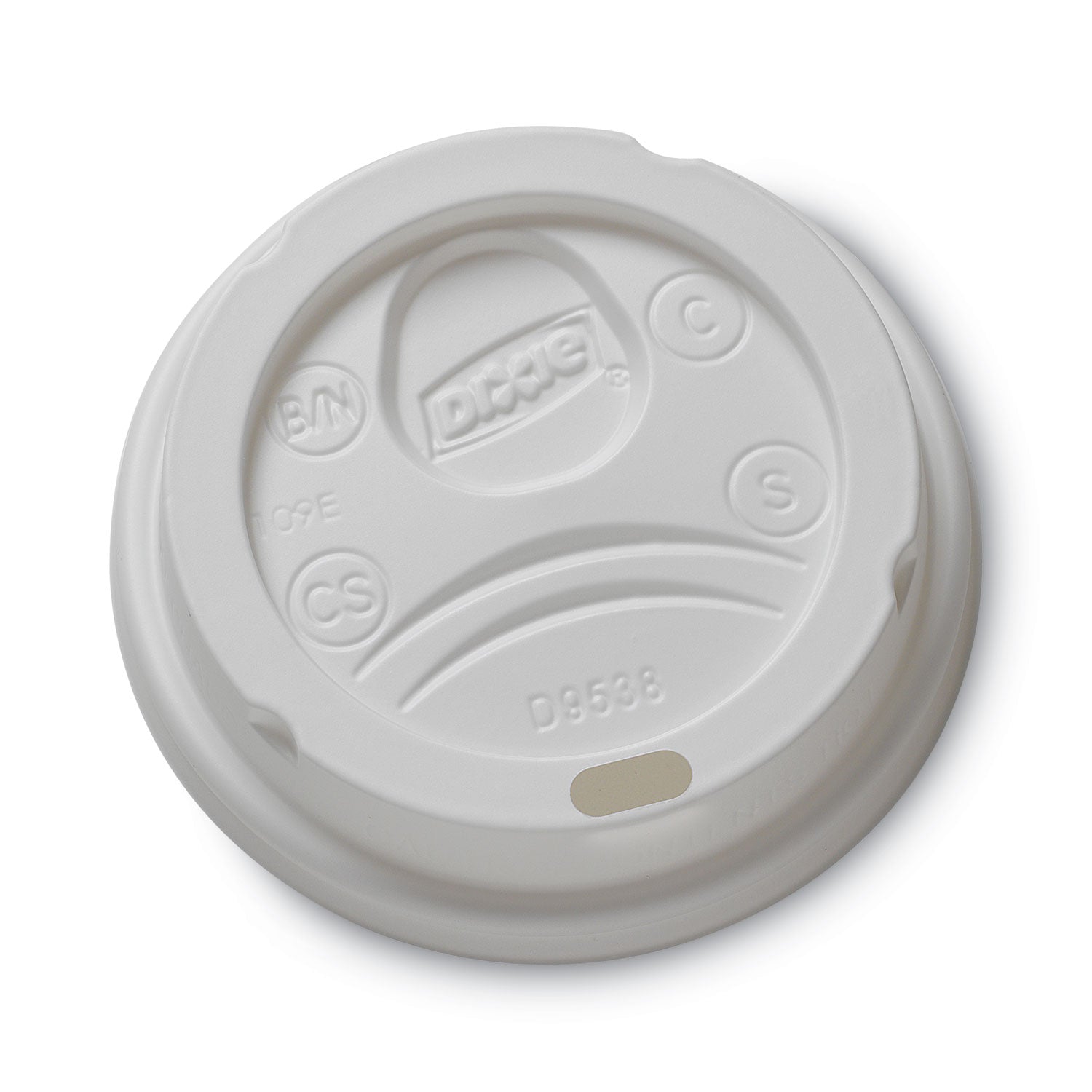 Dixie Small Hot Cup Lids by GP Pro - Dome - Plastic - 100 / Pack