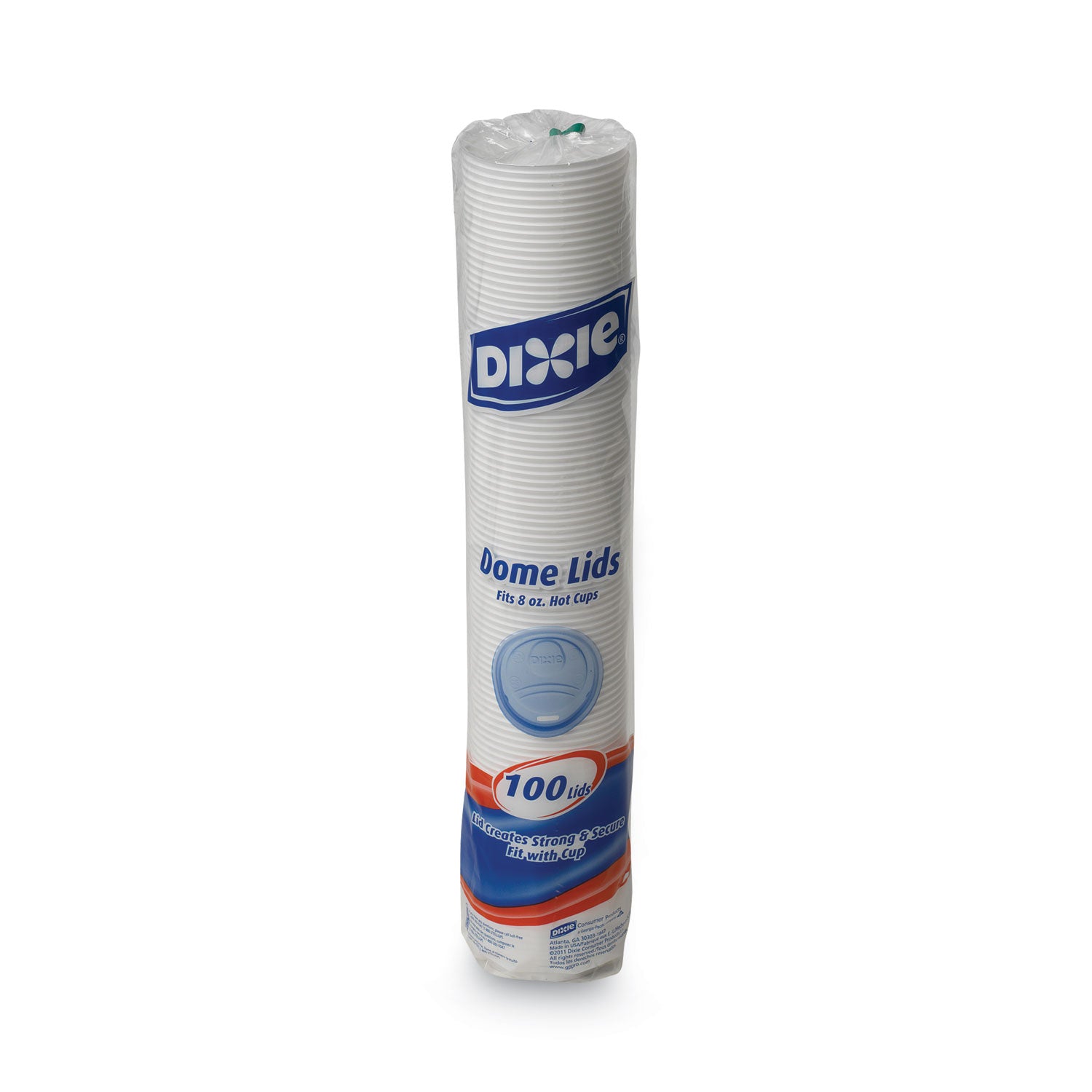 Dixie Small Hot Cup Lids by GP Pro - Dome - Plastic - 100 / Pack