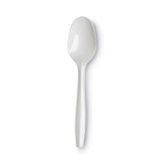 Dixie Medium-weight Disposable Teaspoons by GP Pro - Spoon - 1000 x Spoon - White - 1000 / Carton