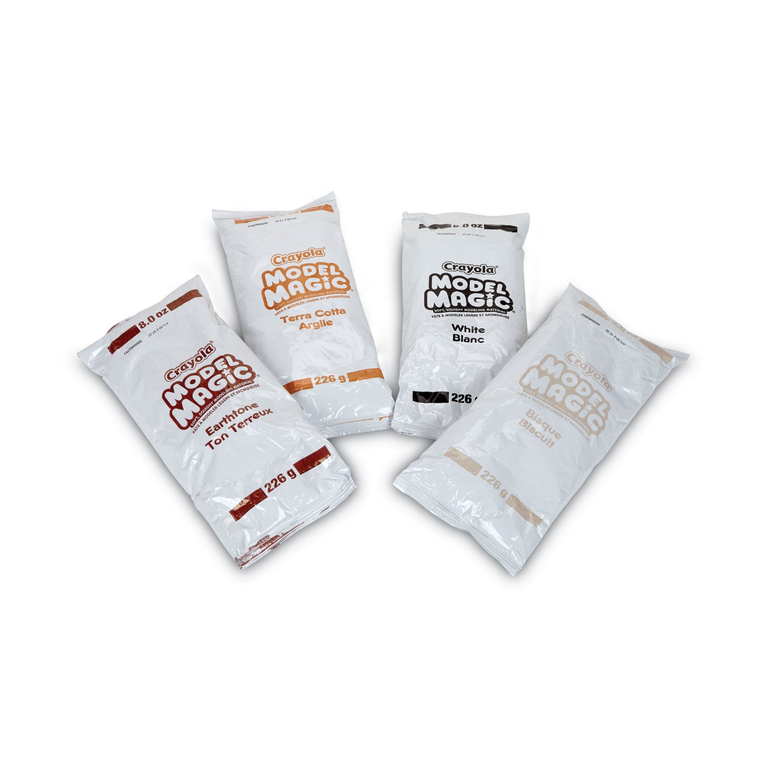 Crayola Model Magic Modeling Material - Project, Sculpture - Assorted, White, Bisque, Earth Tone - 1 Box