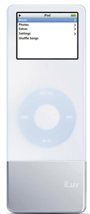 iLuv i602 Silicone Case and Battery for iPod Nano, White