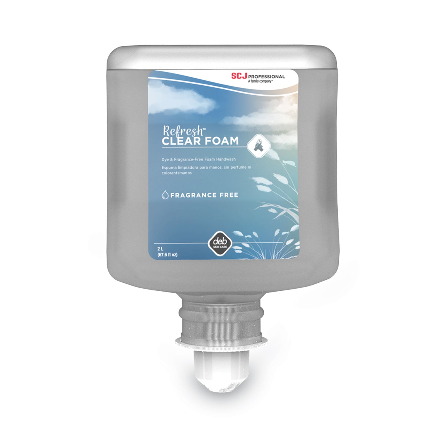 SC Johnson Hypoallergenic Foam Hand Soap - 1.06 quart - Dirt Remover, Kill Germs - Hand - Moisturizing - Clear - Unscented, Dye-free, Anti-irritant - 6 / Carton
