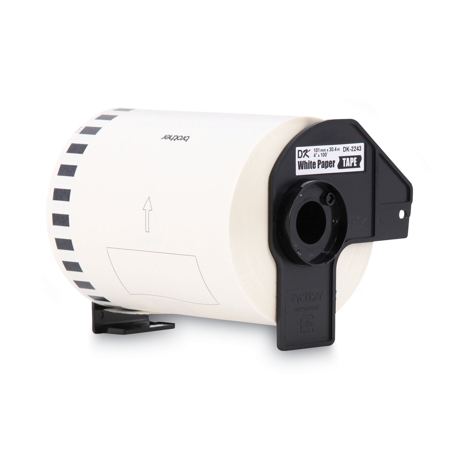 4" Width - Direct Thermal - White - Paper - 1 Box