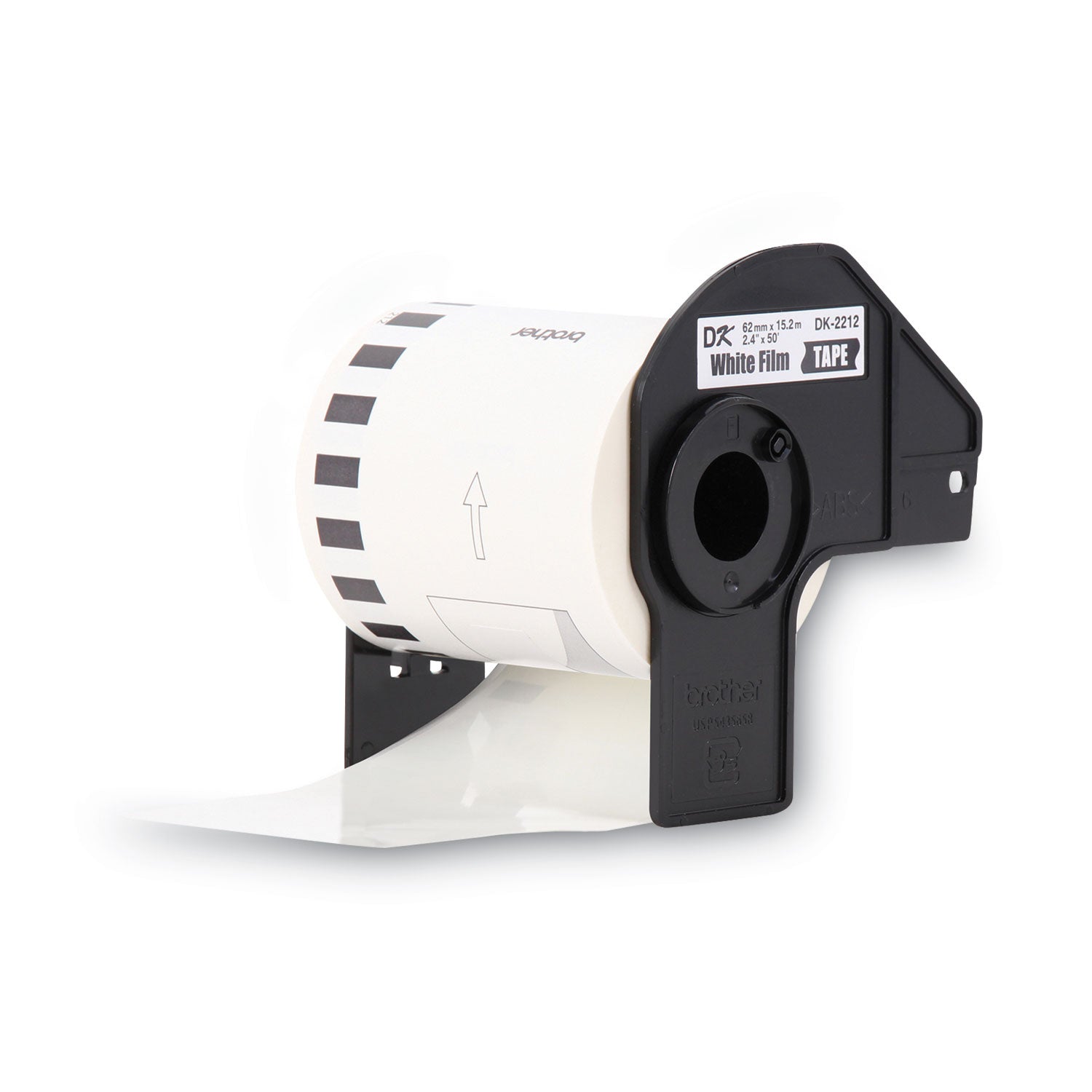 Brother Continuous Length Film Tape - 2 7/16" Width - Direct Thermal - White - 1 Roll