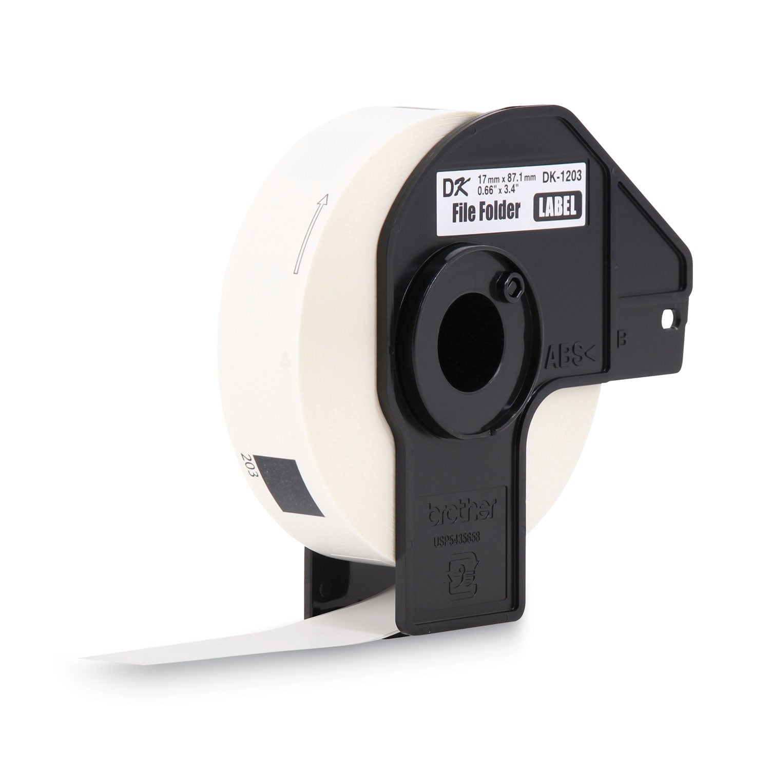 3 7/16" Width x 21/32" Length - Rectangle - Direct Thermal - White - Paper - 300 / Roll - 1 Roll